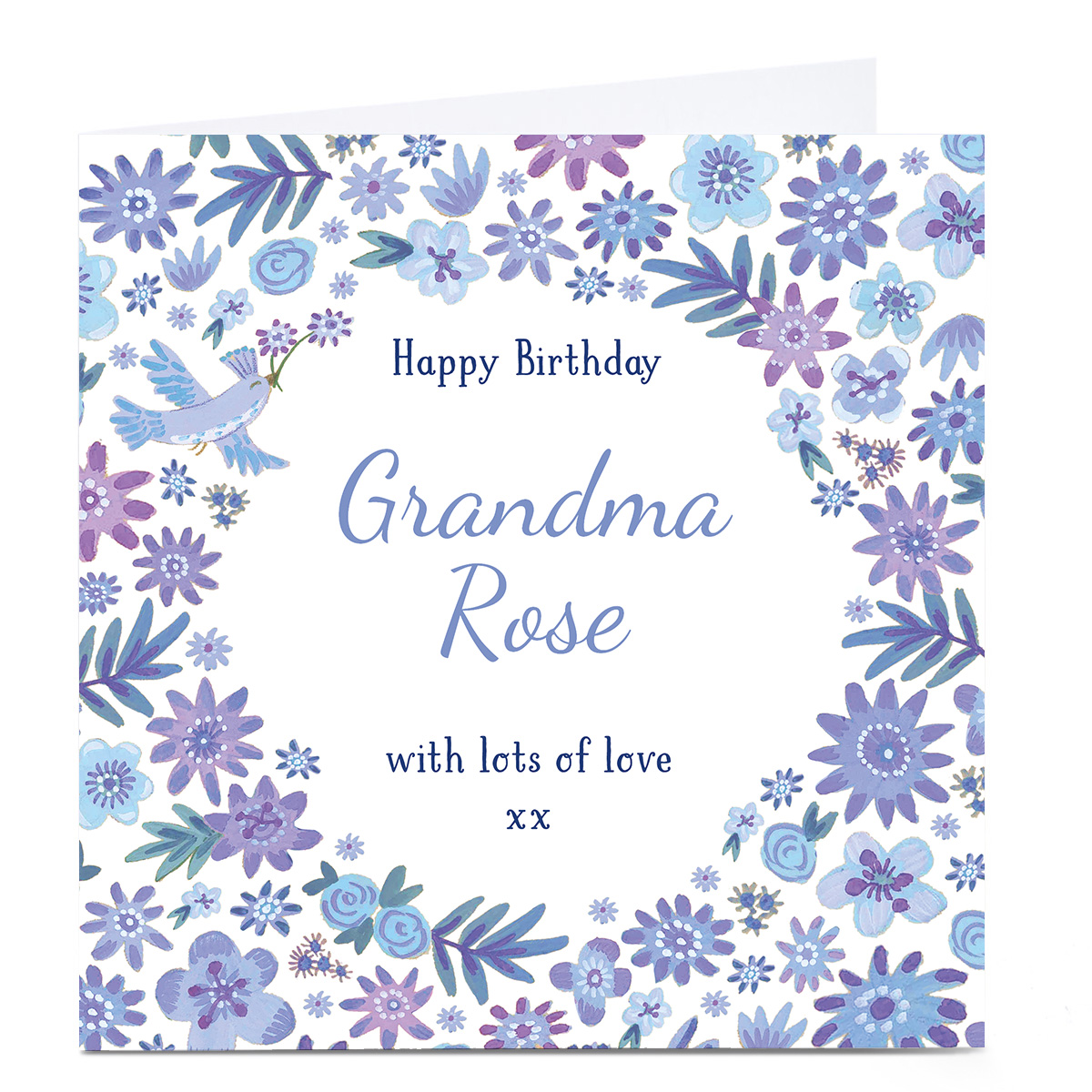Personalised Birthday Card - Lilacs & Lavendar