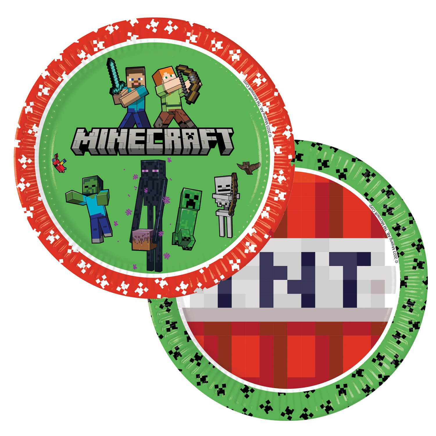 Minecraft Party Tableware & Decorations Bundle - 16 Guests