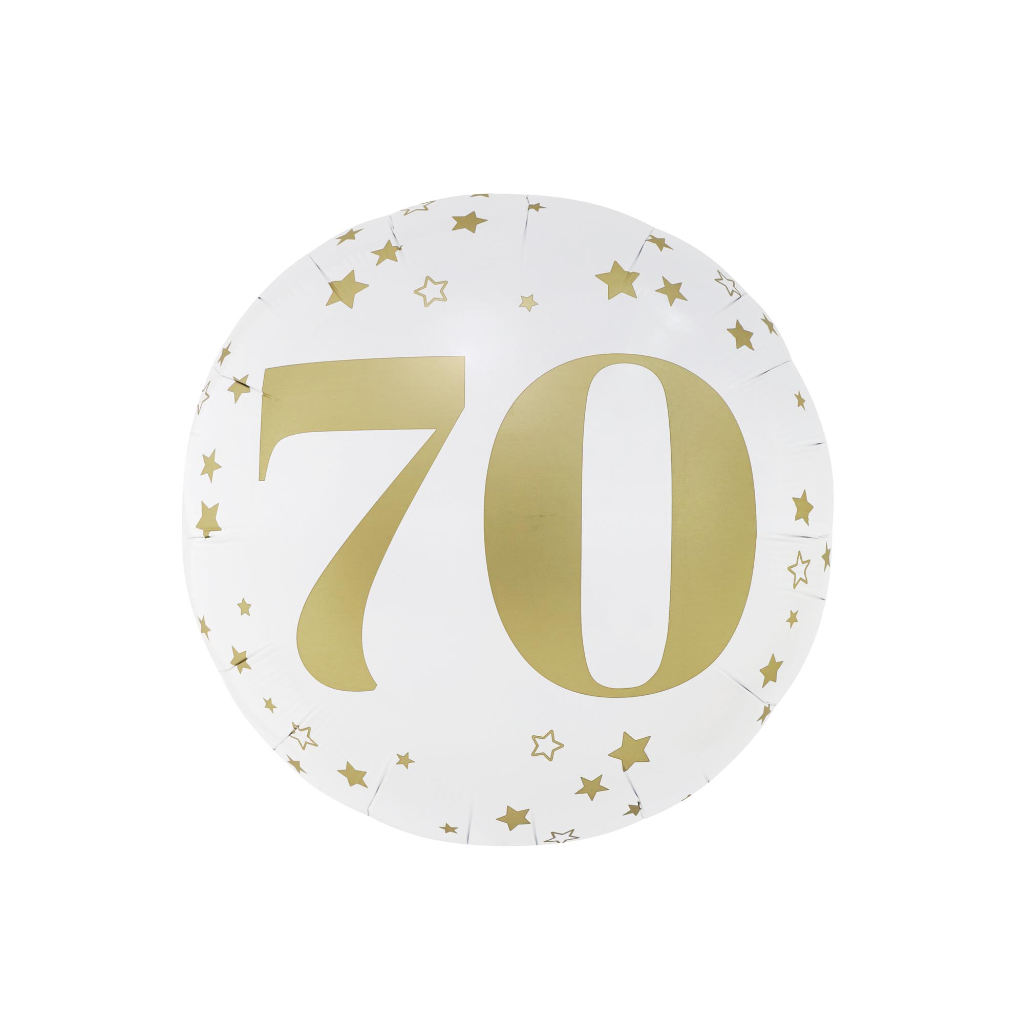 Starry 70th Birthday 31-Inch Foil Helium Balloon