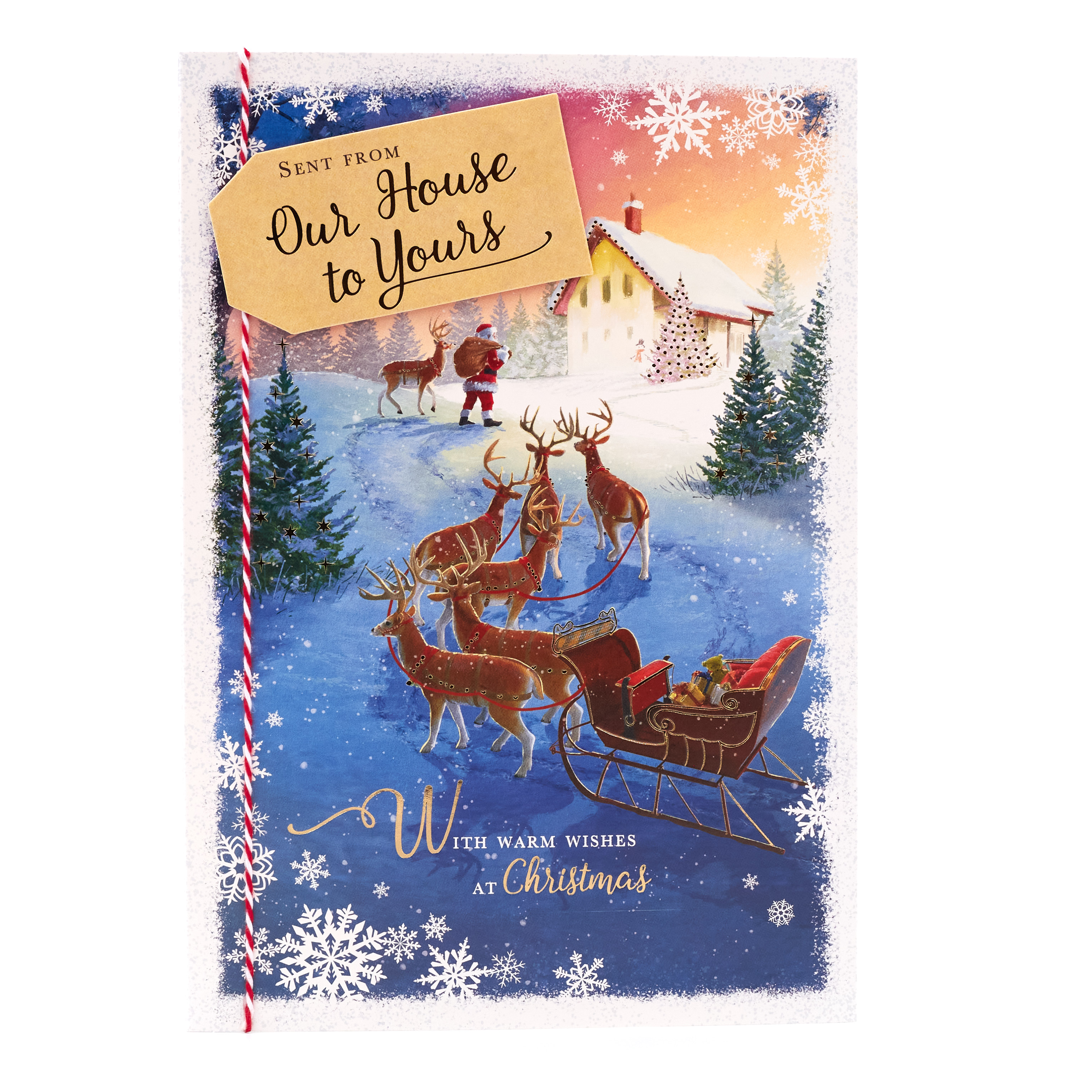 Christmas Card - Our House To Yours, SantaÃ¢â‚¬â„¢s Sleigh