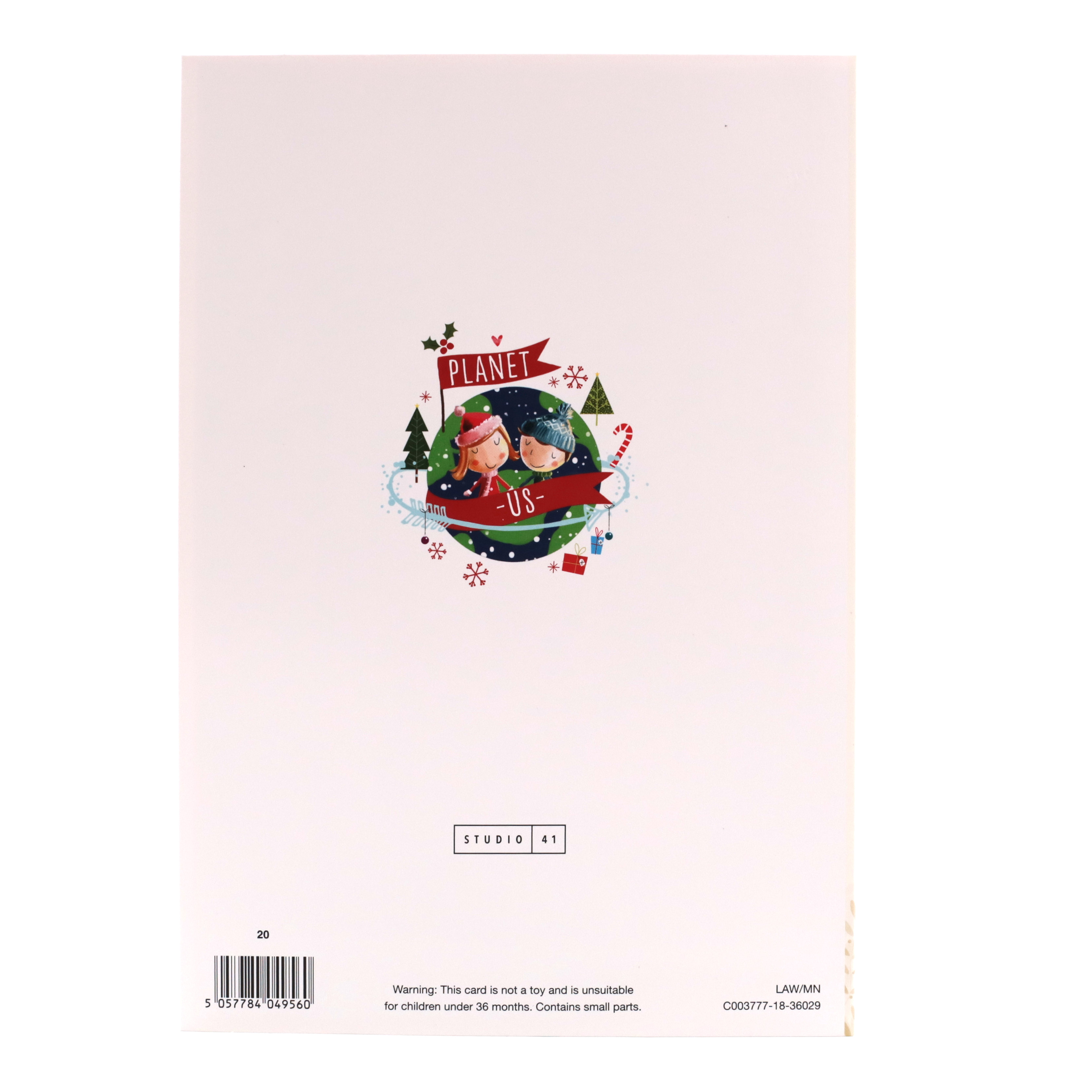Christmas Card - Son And Girlfriend, Cute Couple And Christmas Tree