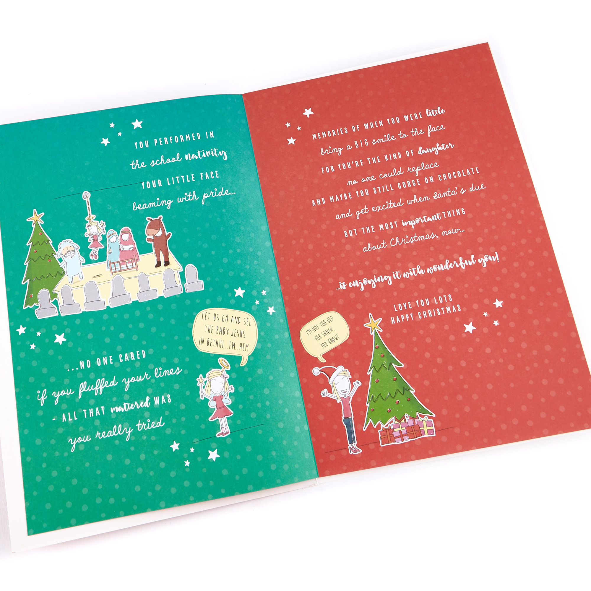 Christmas Card - Great Daughter With Stickers
