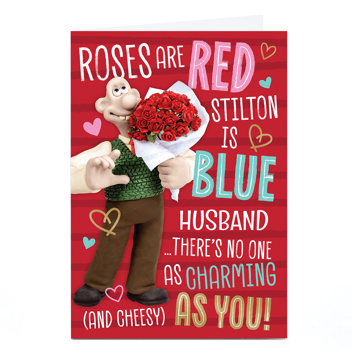 Personalised Valentine's Day Card - Wallace & Gromit, Husband
