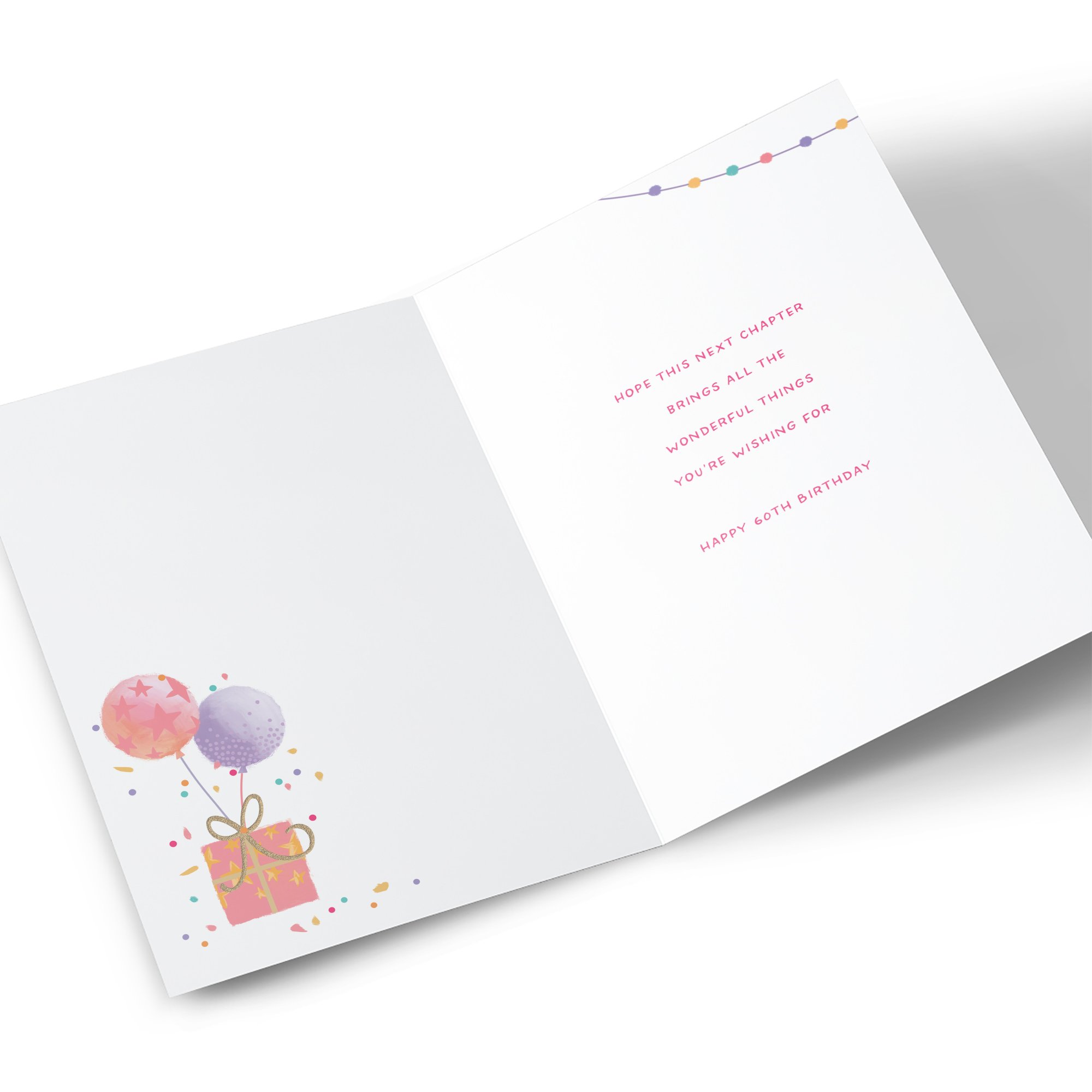 60th Birthday Card - All The Wonderful Things, Sister