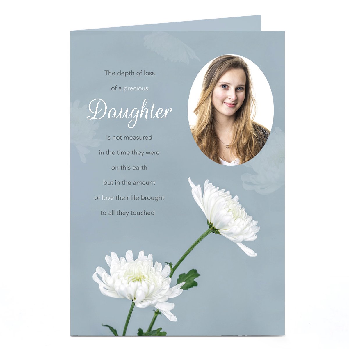 Photo Sympathy Card - The Depth of Loss