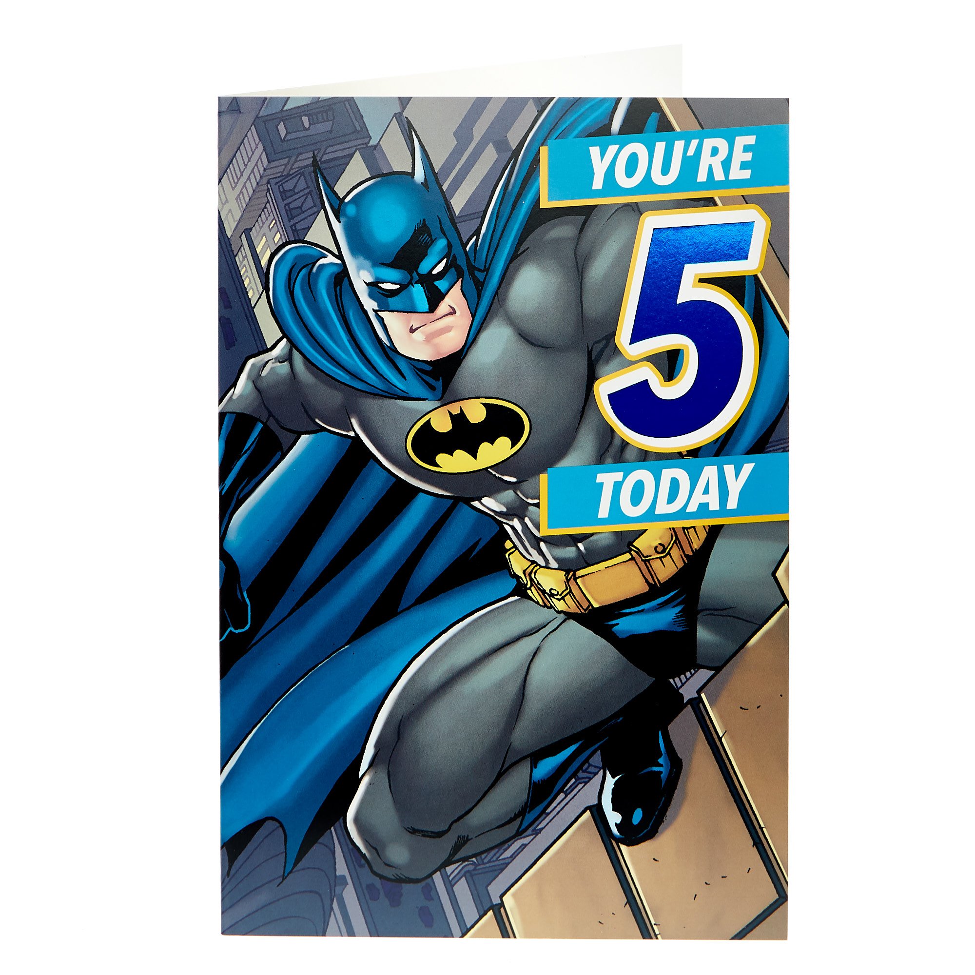 Batman 5th Birthday Card