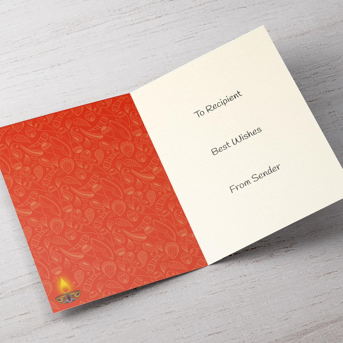 Personalised Diwali Card - Bright And Prosperous