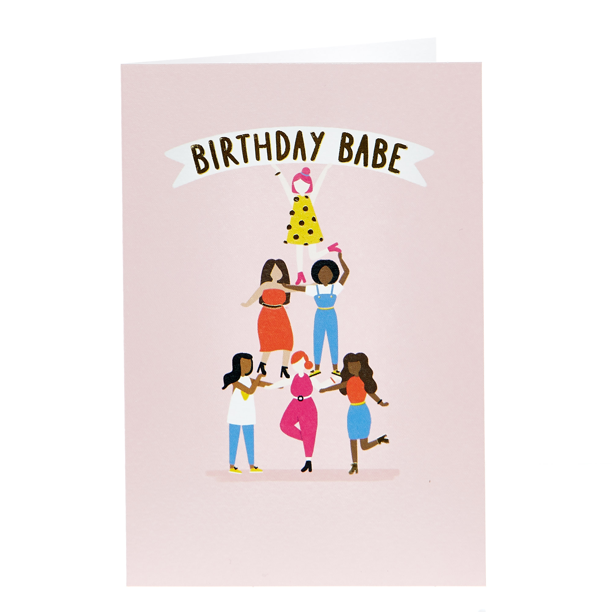 Birthday Card - Birthday Babe Pyramid