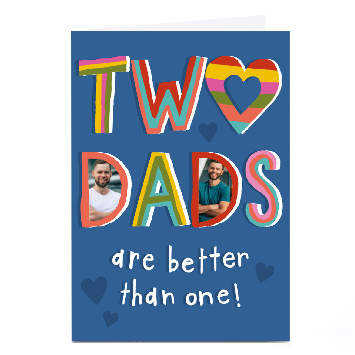 Personalised Kerry Spurling Father's Day Photo Card - Two Dads