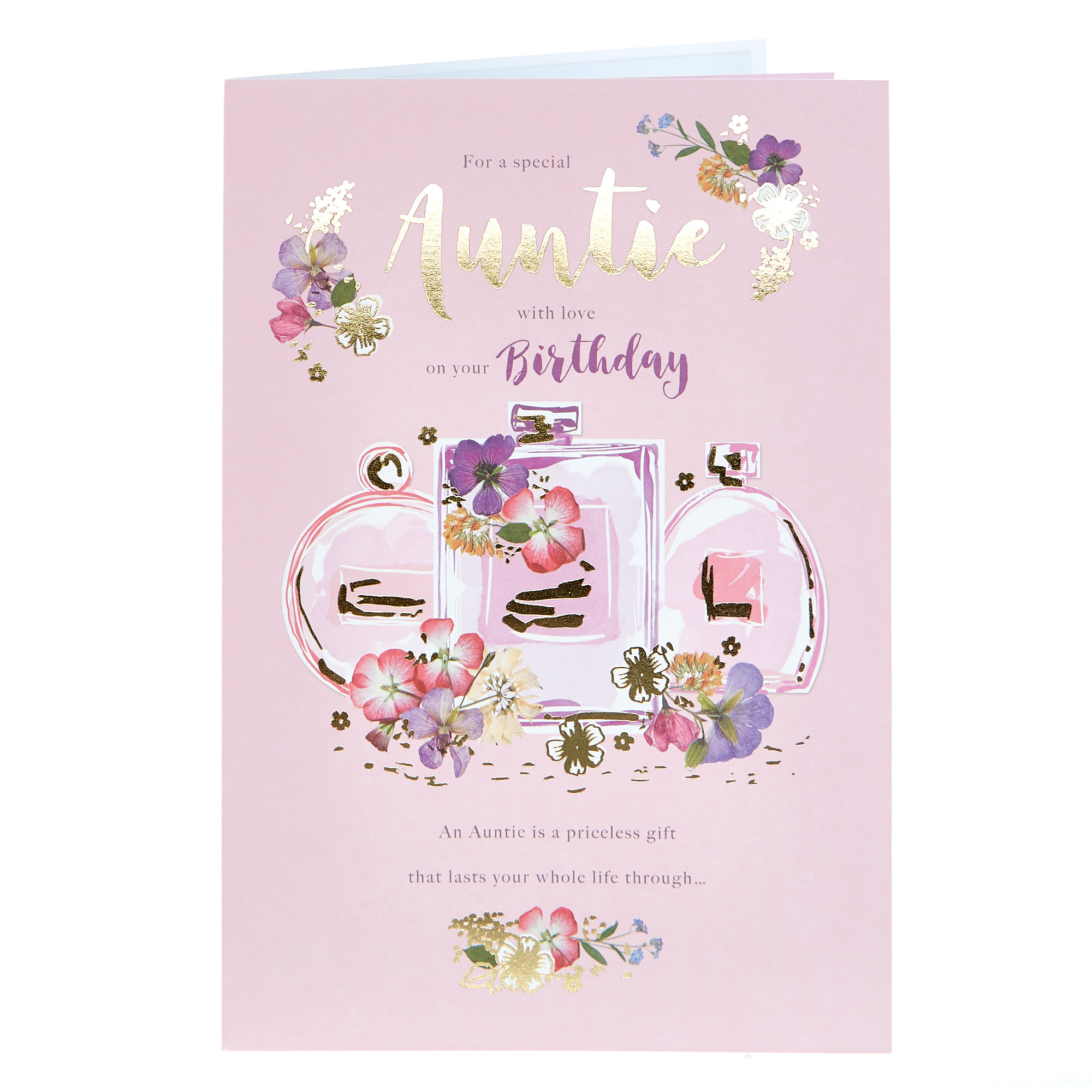 Birthday Card - Special Auntie Perfumes