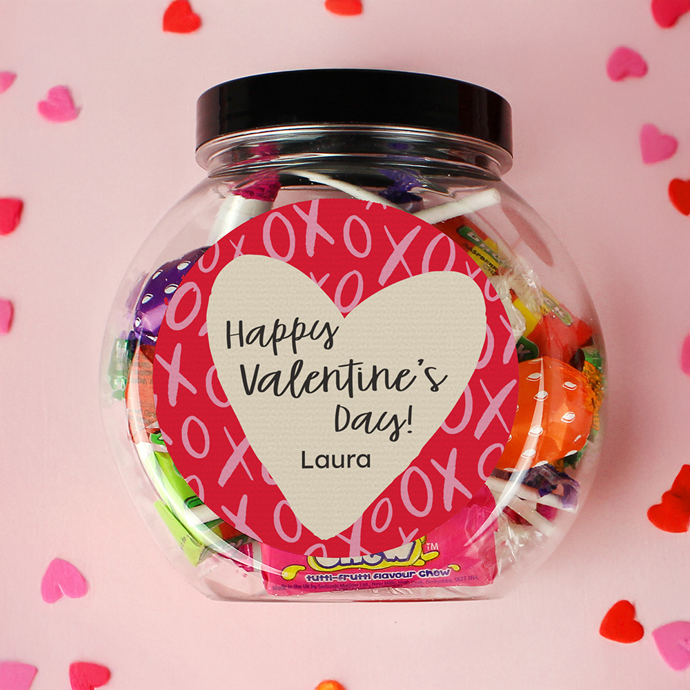 Personalised Valentine's Day Sweet Jar