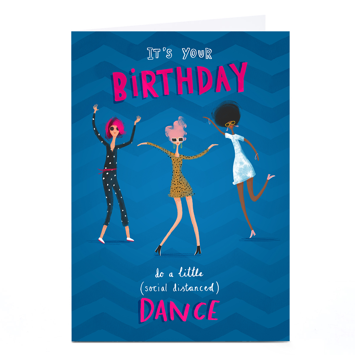 Personalised Andrew Thornton Birthday Card - Social Distanced Dance