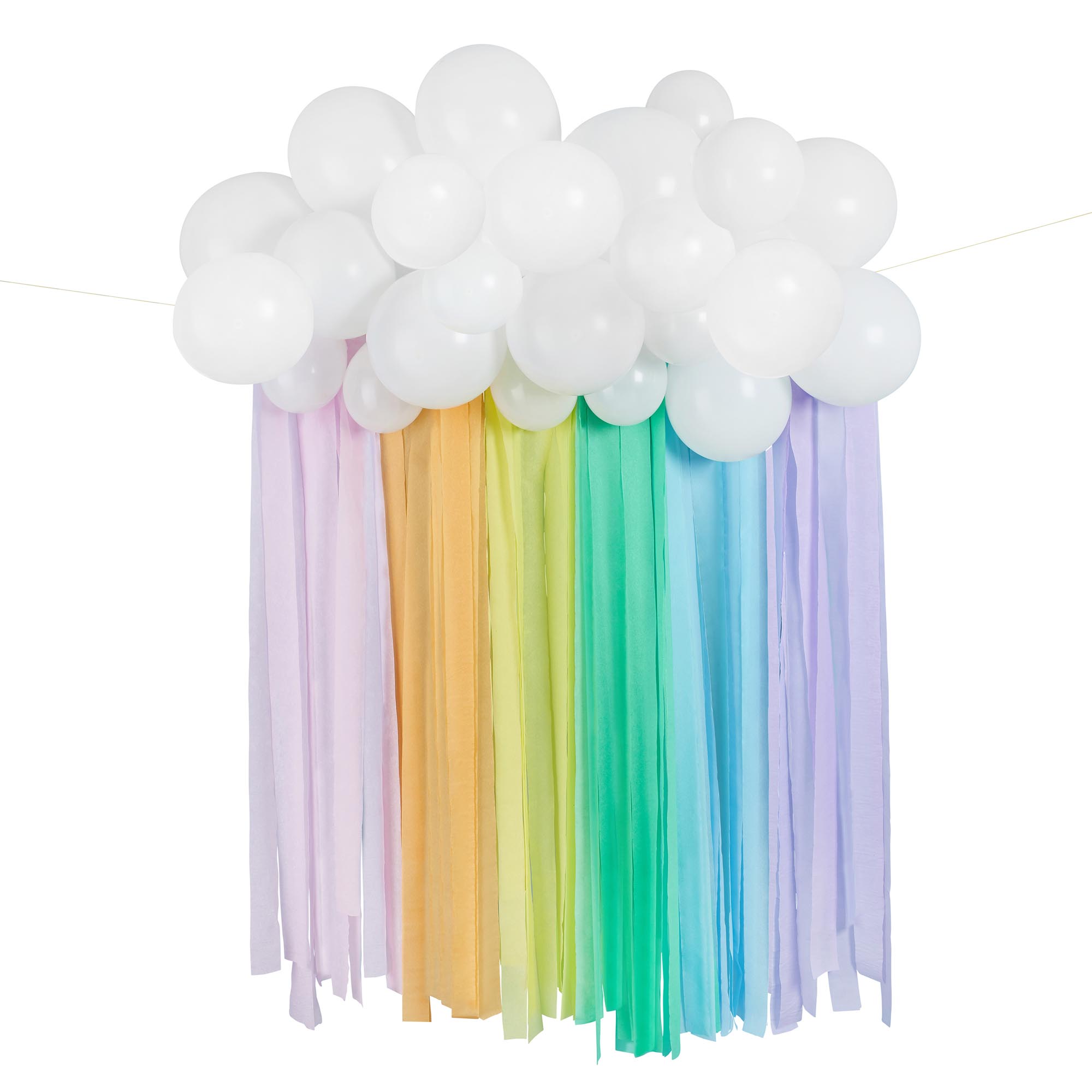 Rainbow Balloon & Streamer Backdrop Kit