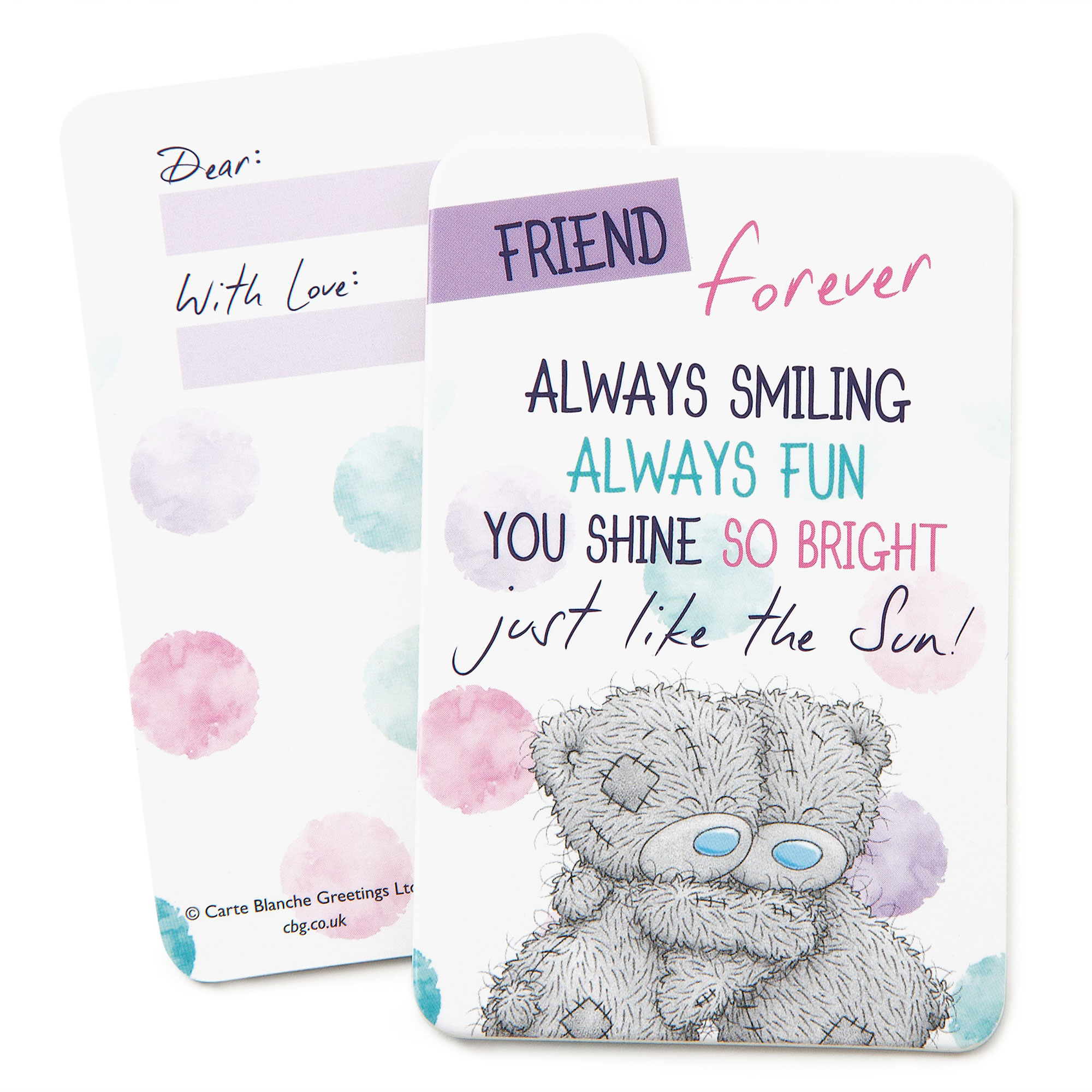 Me To You Friend Forever Tatty Teddy Wallet Card