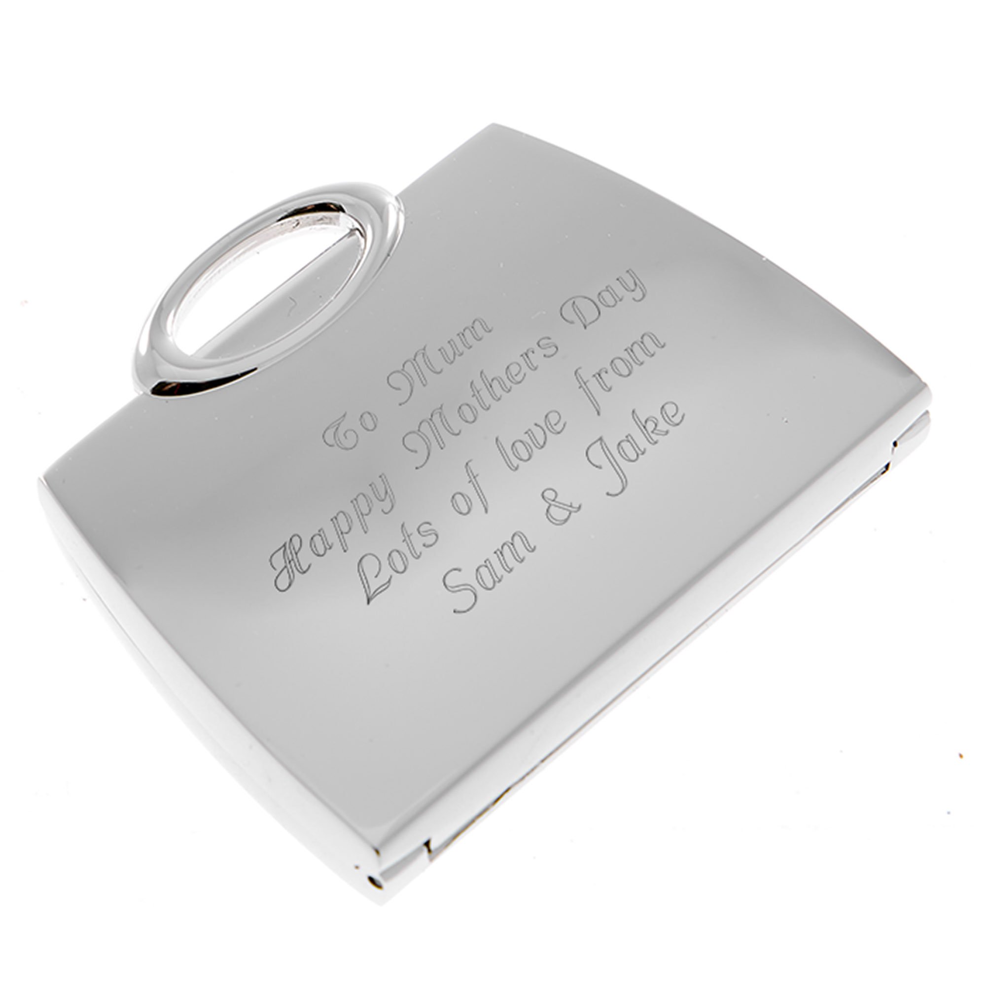 Personalised Engraved Handbag Compact Mirror