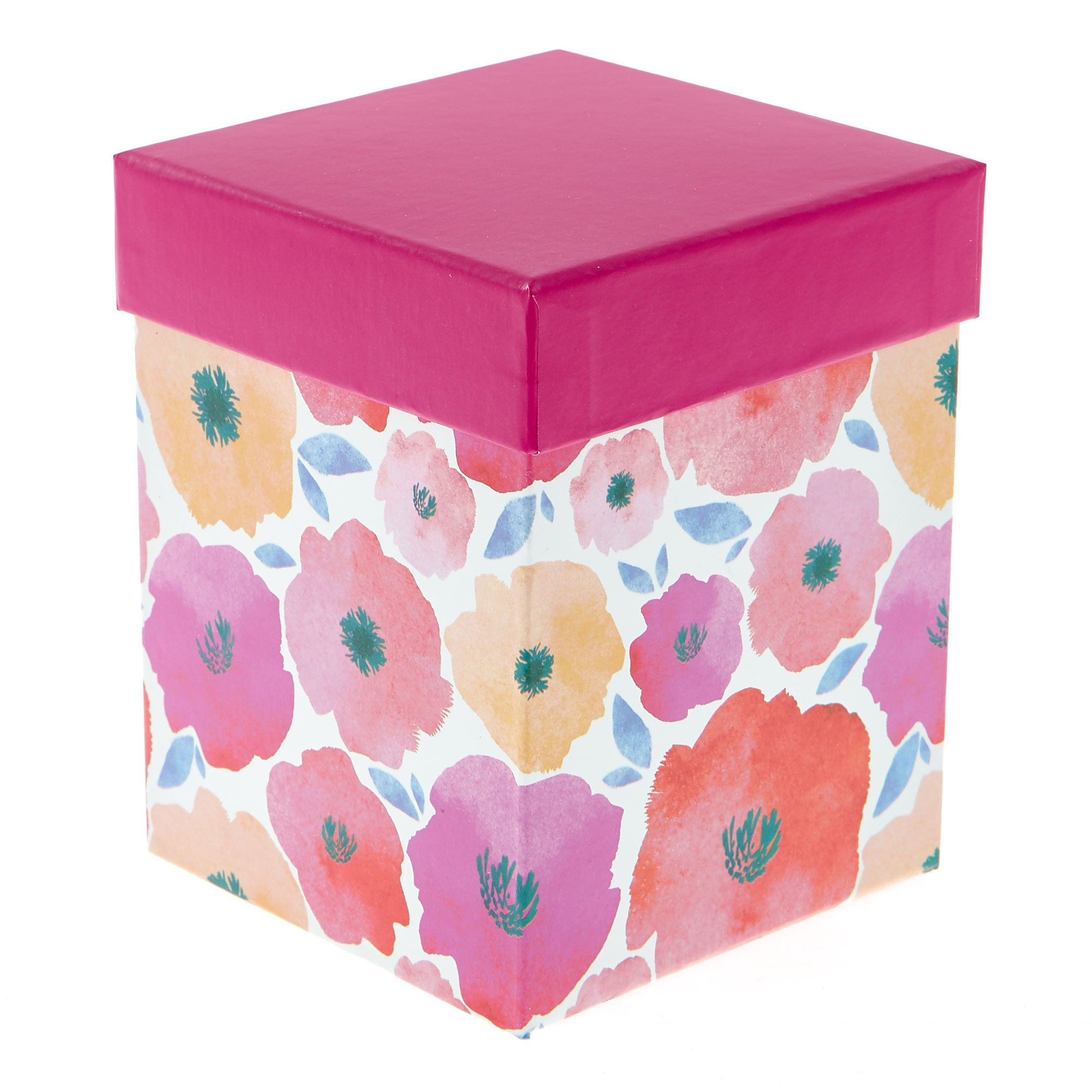 Painted Floral Gift Boxes - Set Of 4