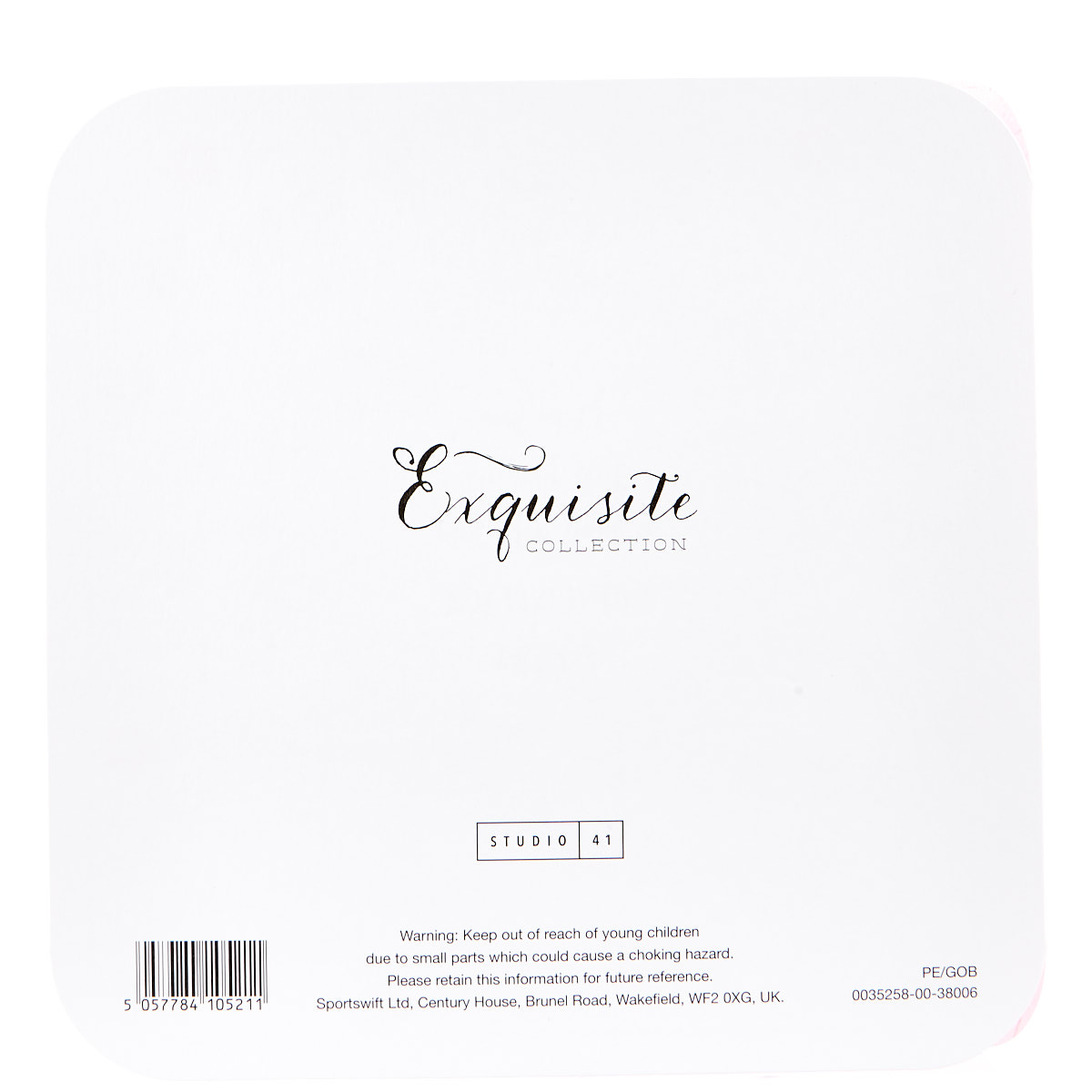 Exquisite Collection 1st Birthday Card - Any Female Recipient (Stickers Included)