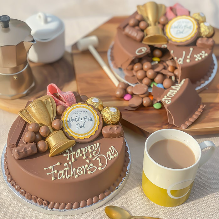 Personalised World's Best Dad Smash Cake