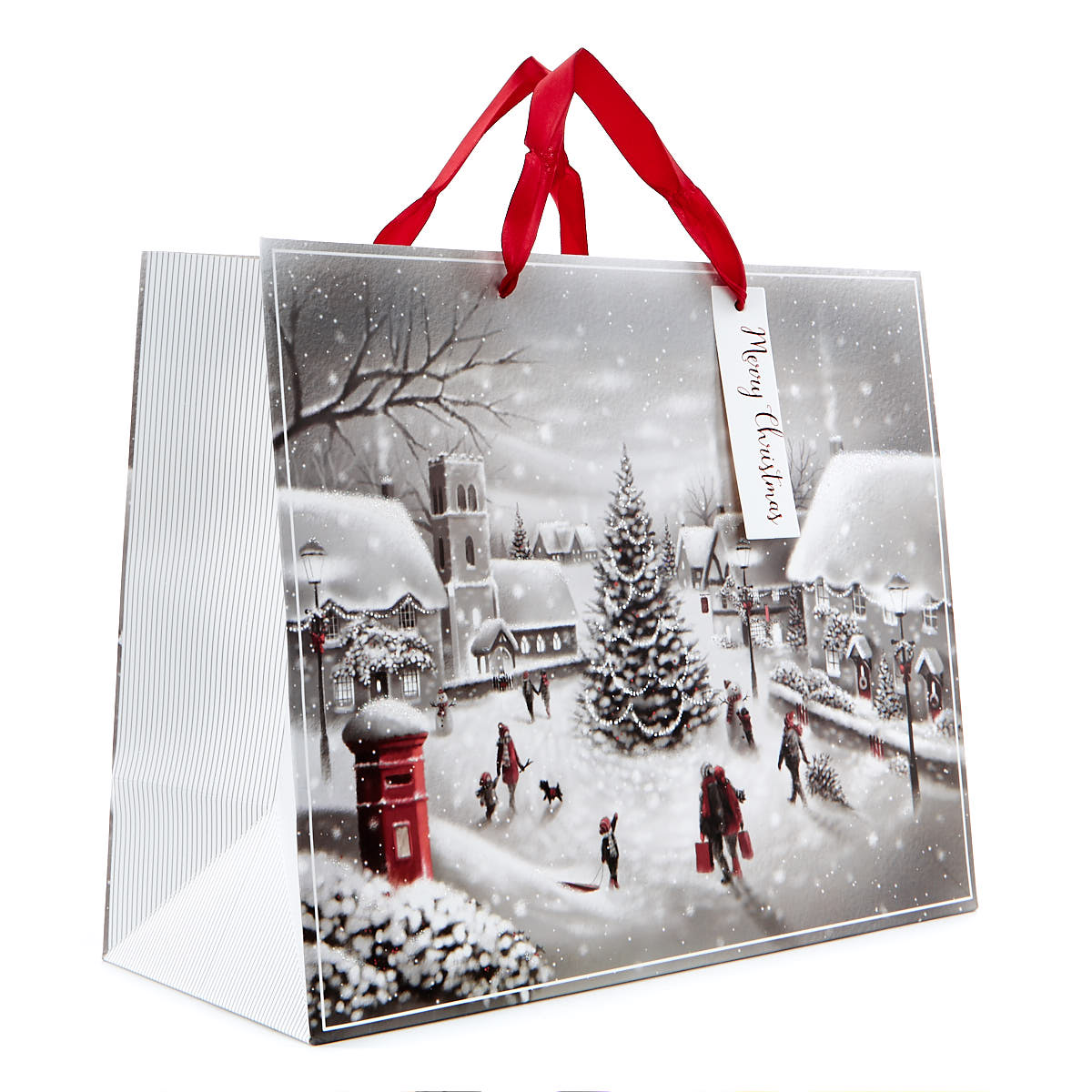Medium Winter Village Christmas Gift Bag