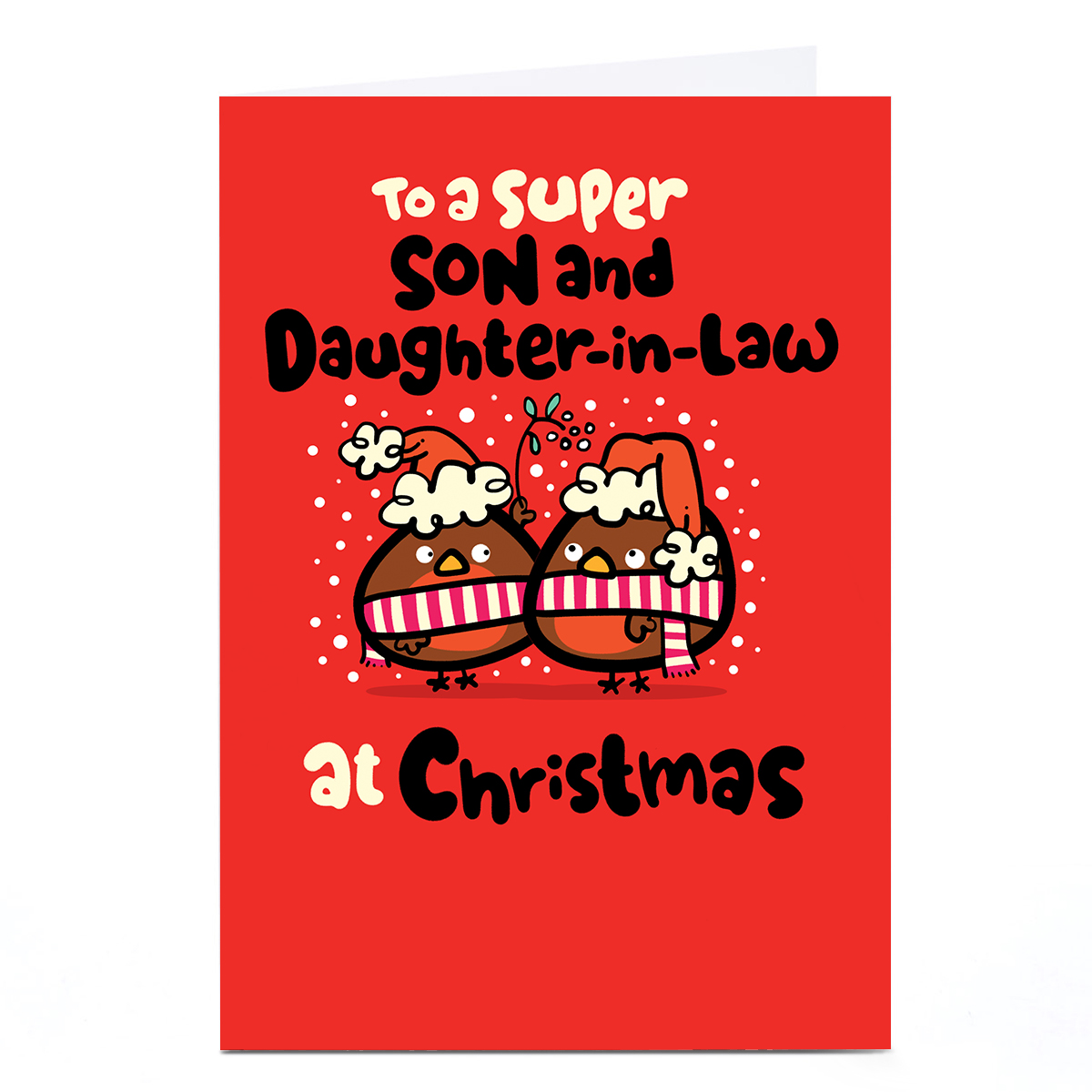 Personalised Fruitloops Christmas Card - Son & Daughter in Law