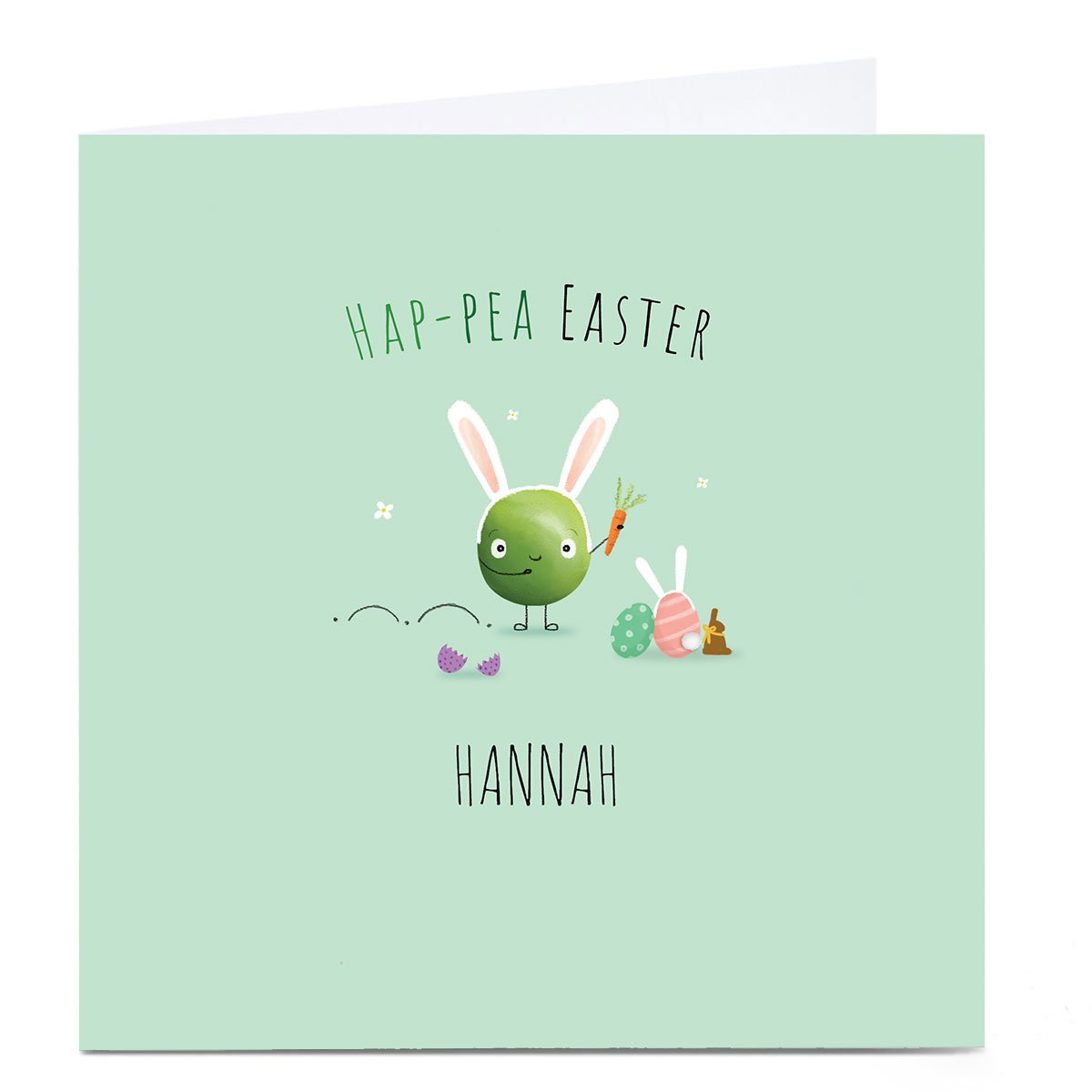 Personalised Easter Card - Ha-Pea Easter!