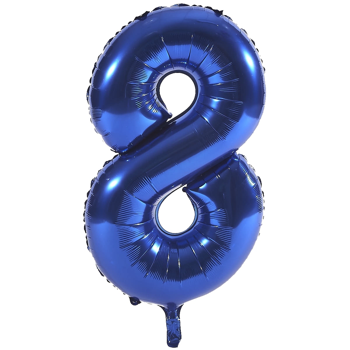 Age 18 Giant Foil Helium Numeral Balloons - Blue (deflated)