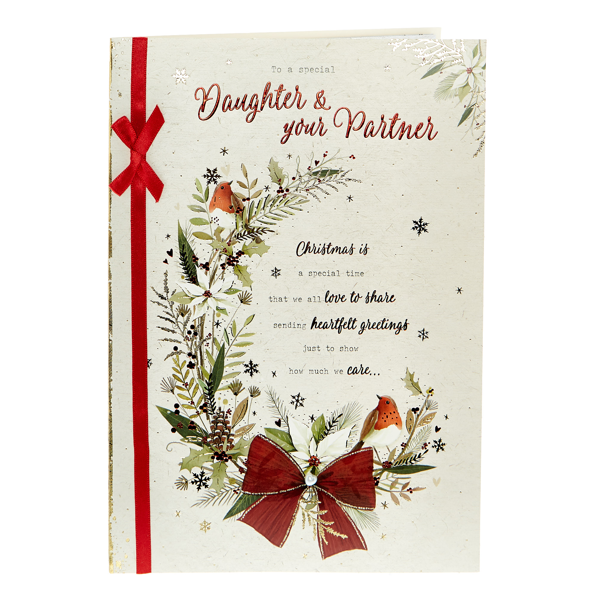 Christmas Card - Special Daughter & Your Partner