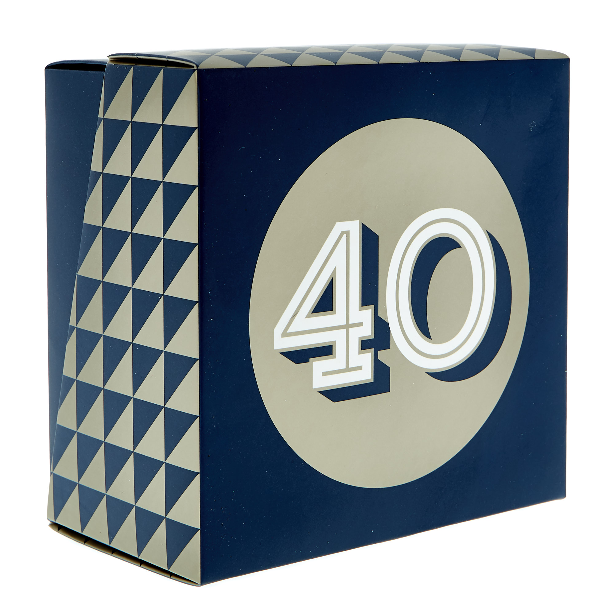 40th Birthday Mug In A Box - Blue & Gold 