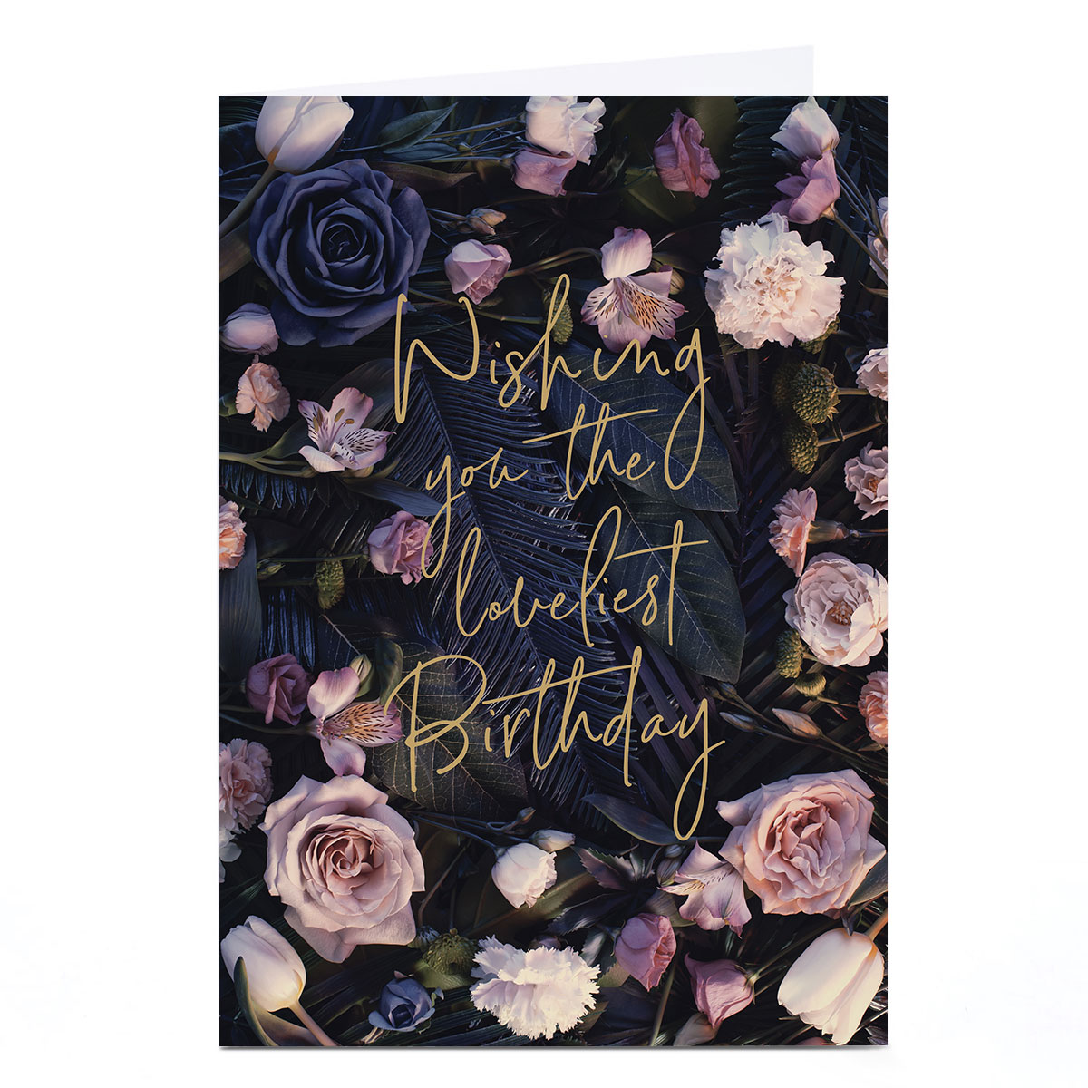 Personalised Birthday Card - Floral Happy Birthday