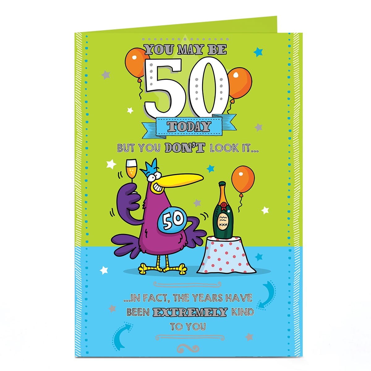 50th Birthday Card - The Years Have Been Kind