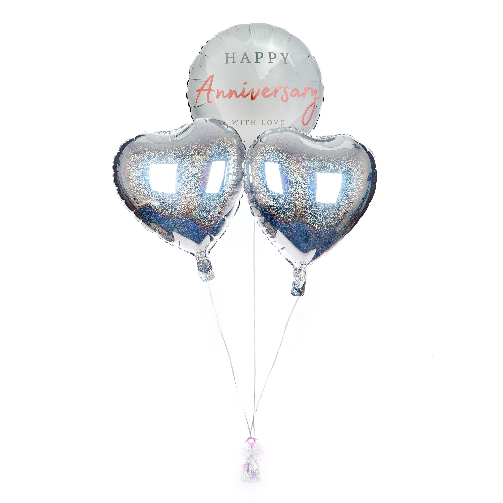 With Love Happy Anniversary Balloon Bouquet - DELIVERED INFLATED!