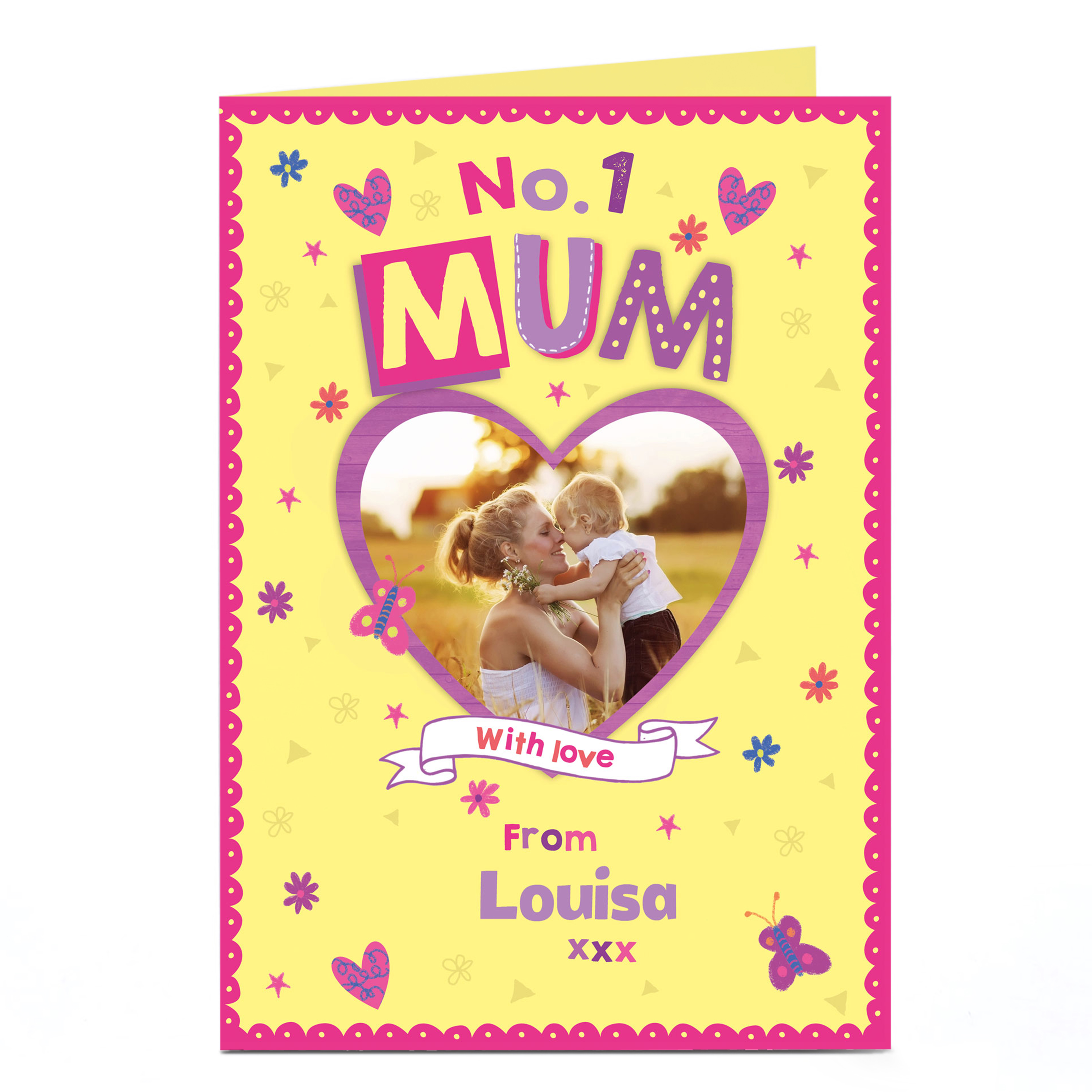 Photo Card - No.1 Mum With Love