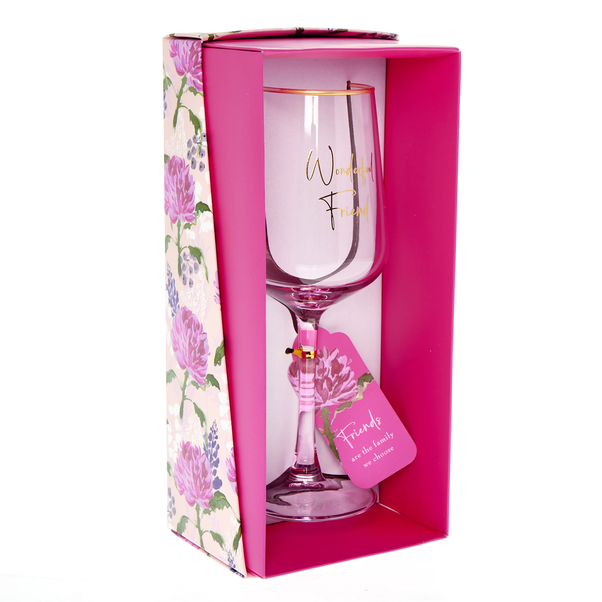 Wonderful Friend Wine Glass