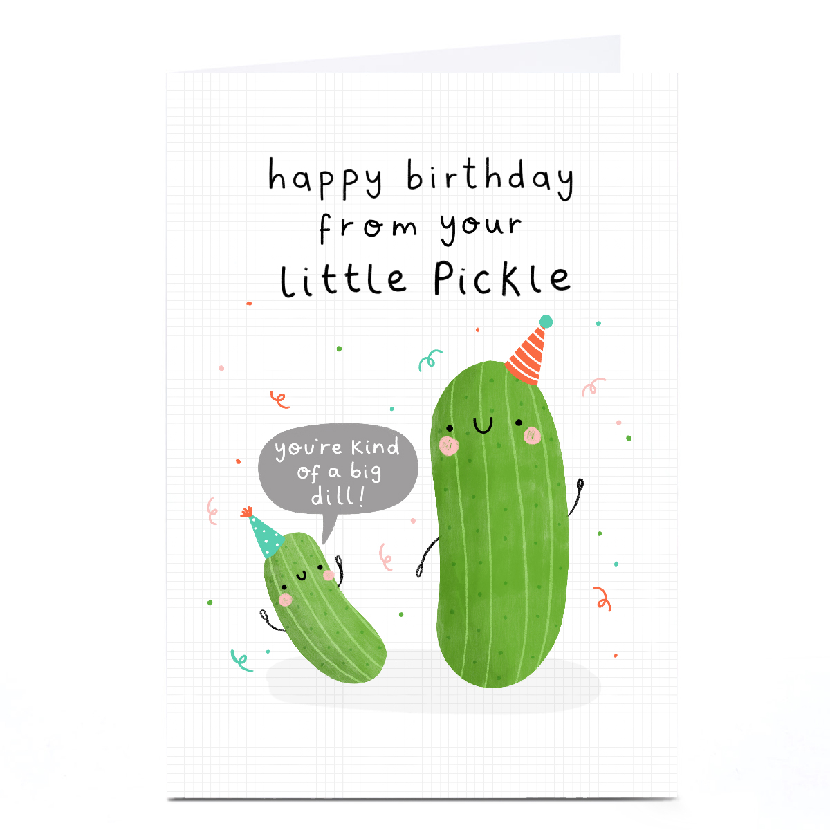 Personalised Jess Moorhouse Birthday Card - From Your Little Pickle