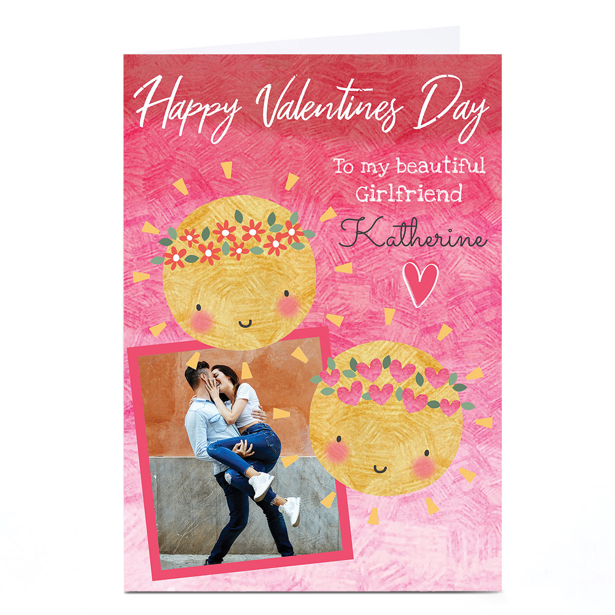 Photo Juniper & Rose Valentine's Day Card - Beautiful Girlfriend