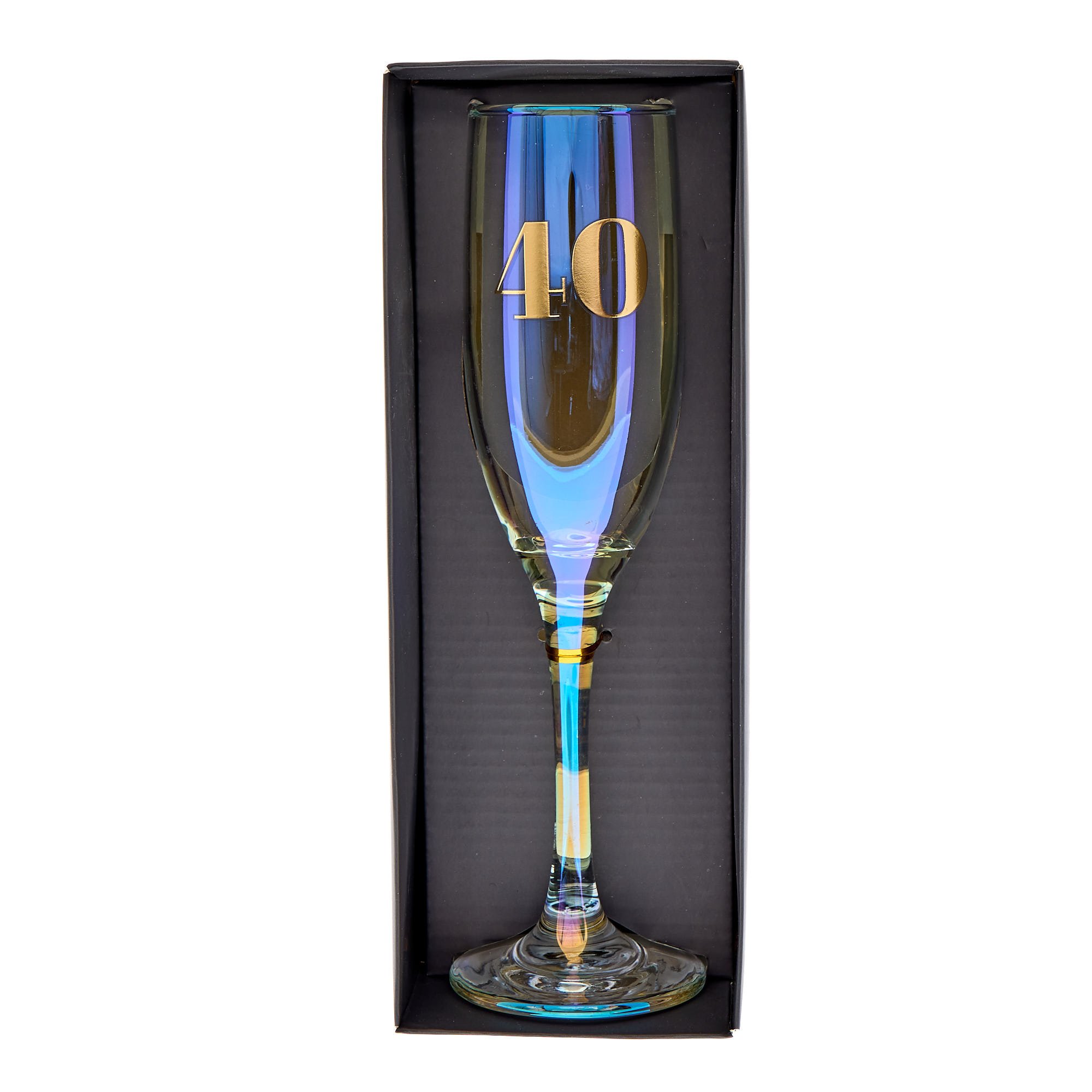 40th Birthday Champagne Flute