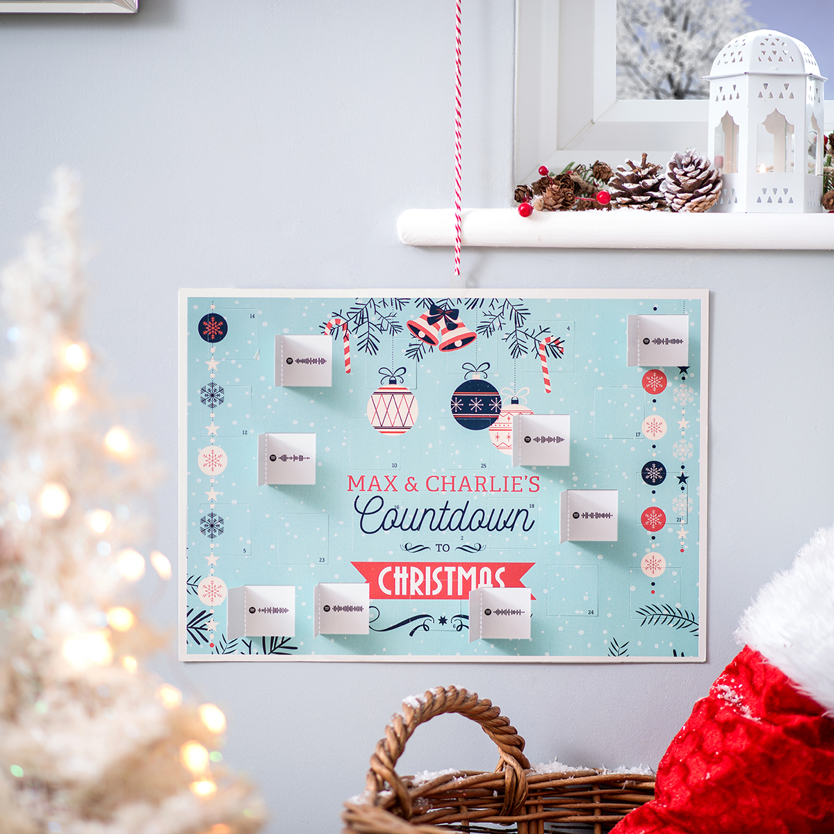 Personalised Spotify Music Advent Calendar - Name