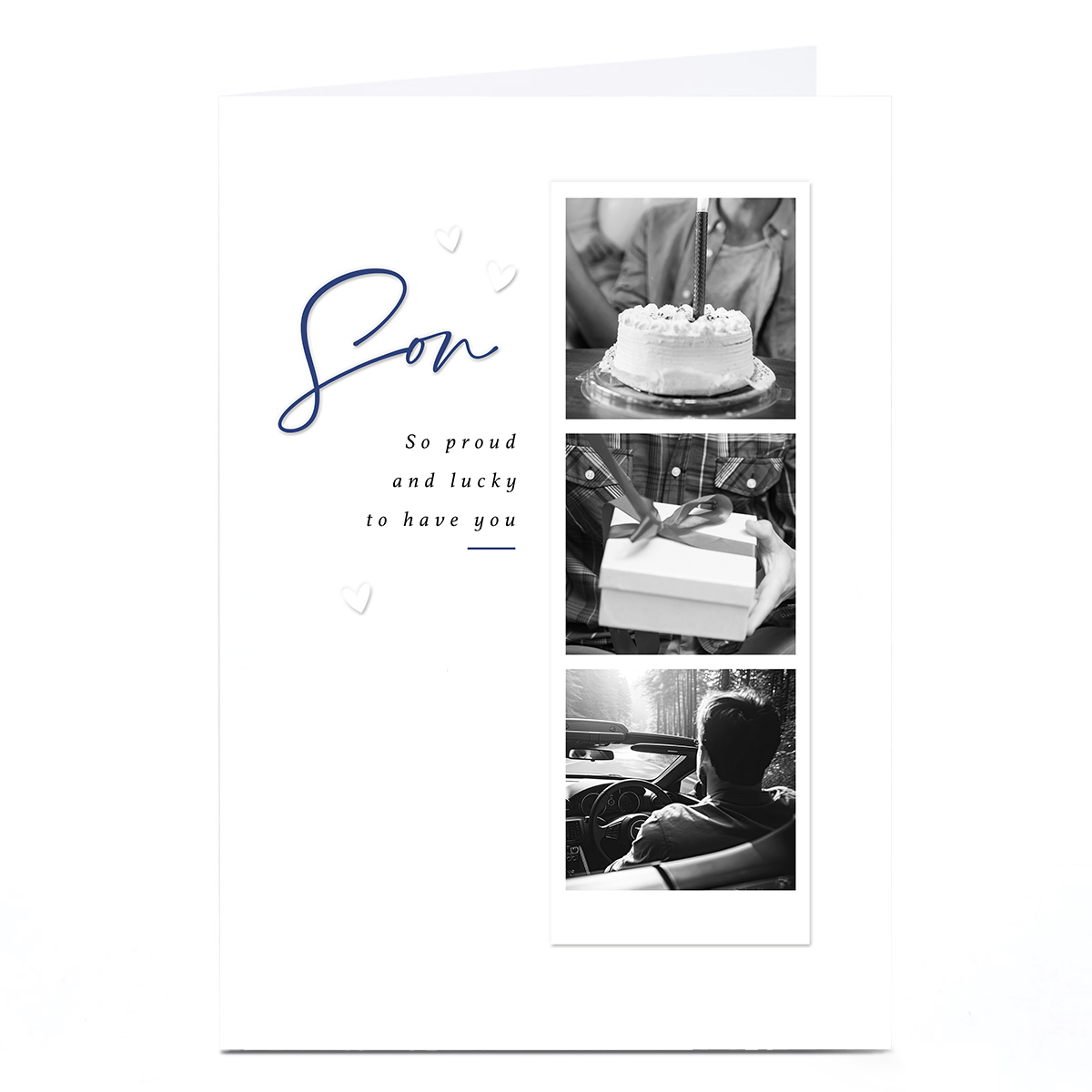 Birthday Card - Classic Polaroid Strip, Son