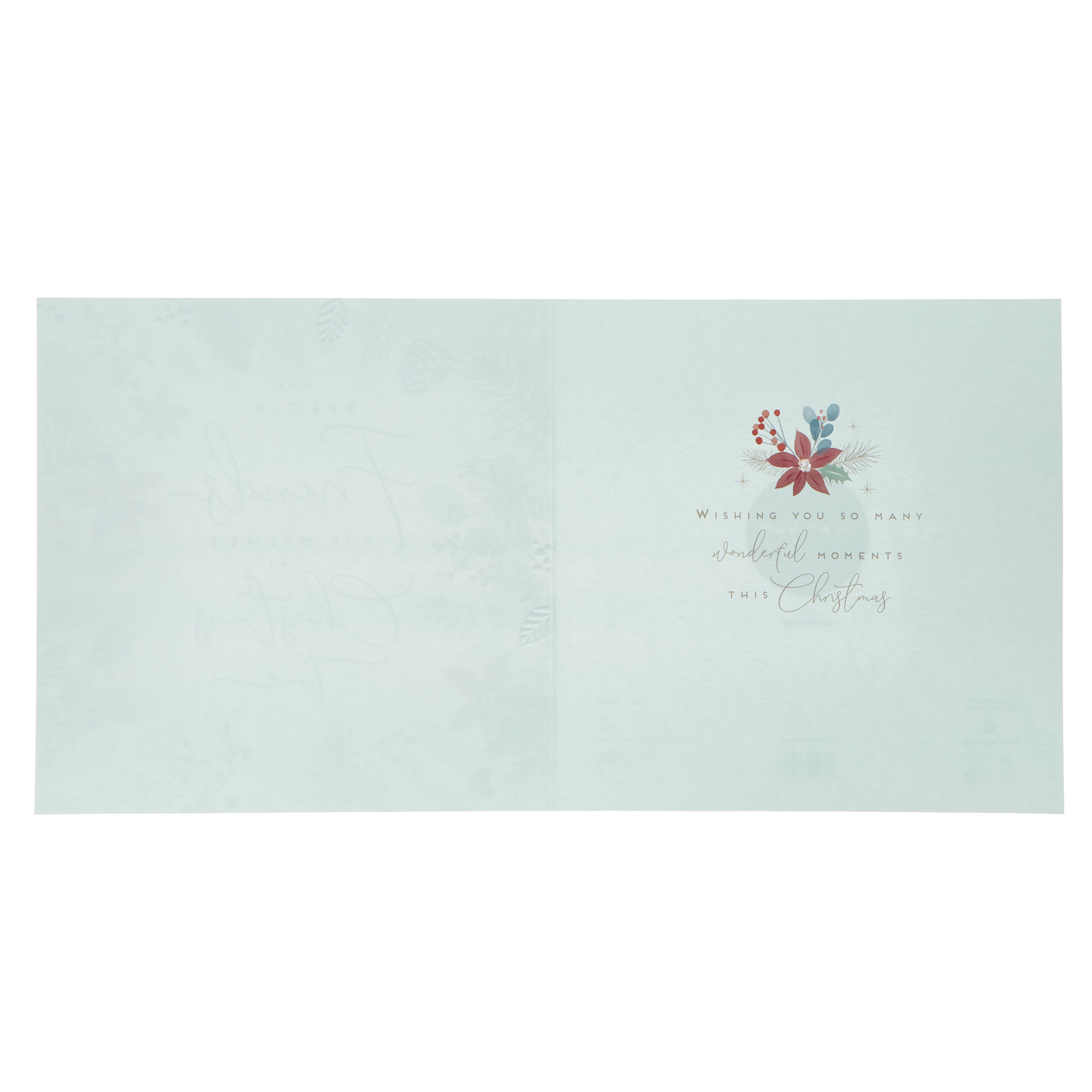Special Friends With Wishes Christmas Card