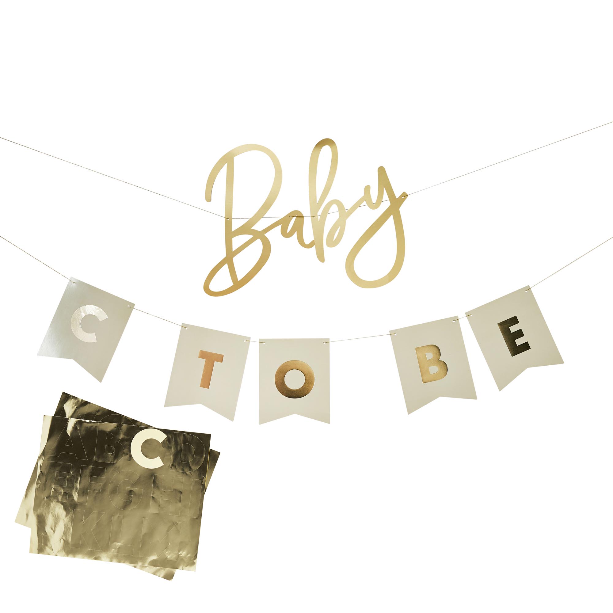 Baby To Be Customisable Card Banners 2m 
