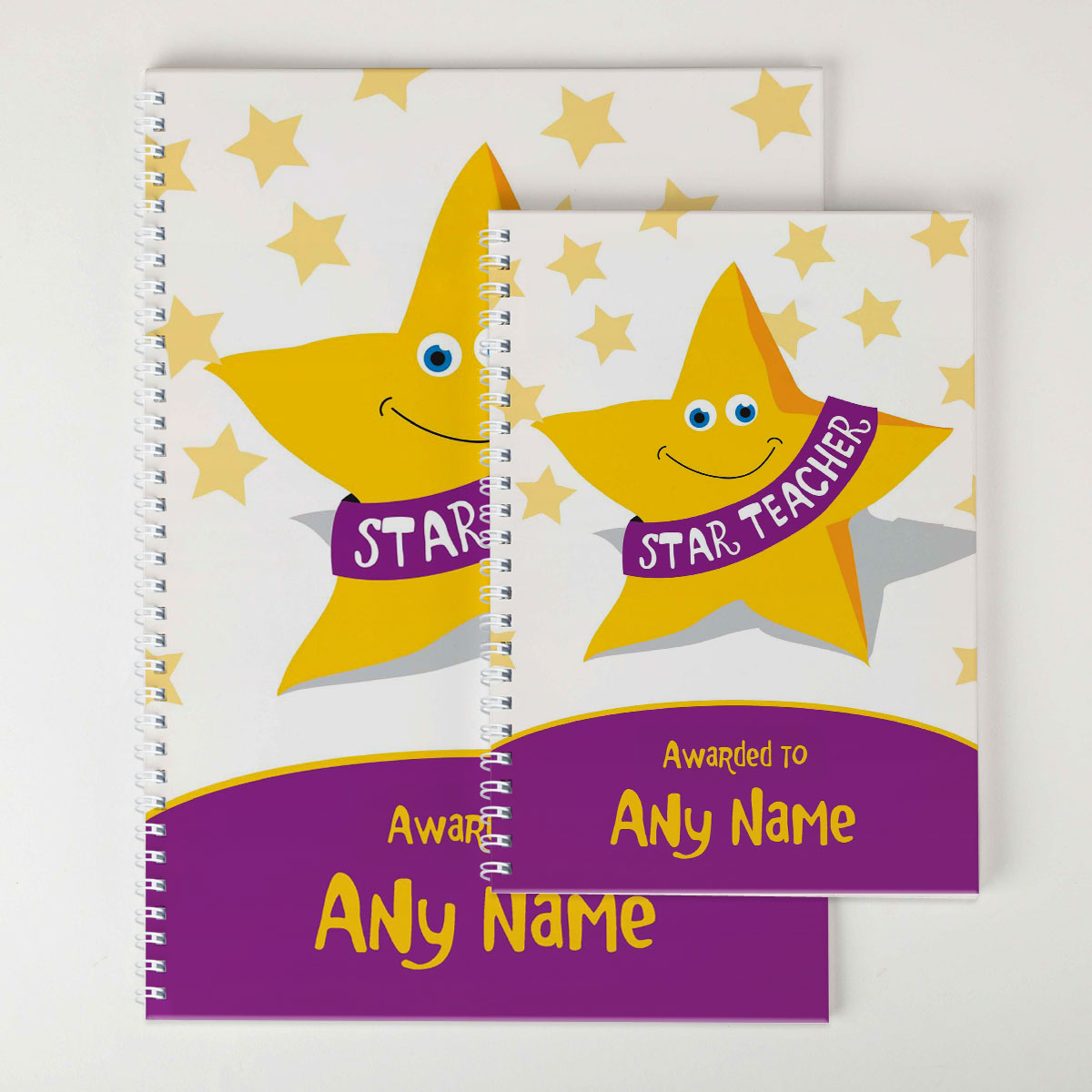 Personalised Star Teacher Notebook