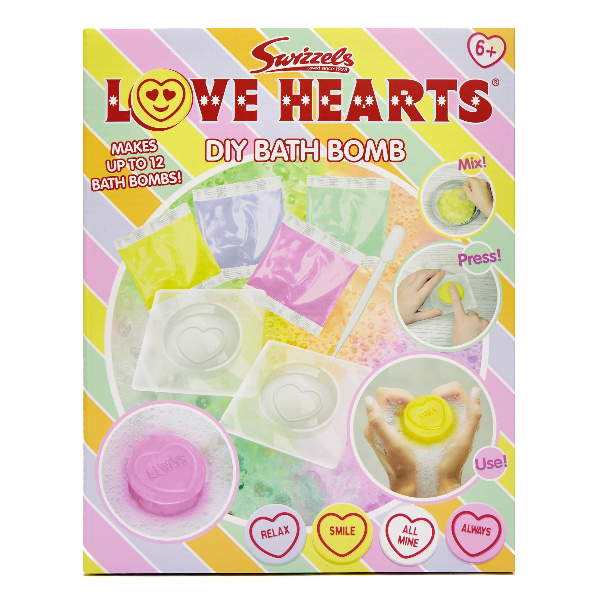 Swizzels Love Hearts DIY Bath Bomb Kit