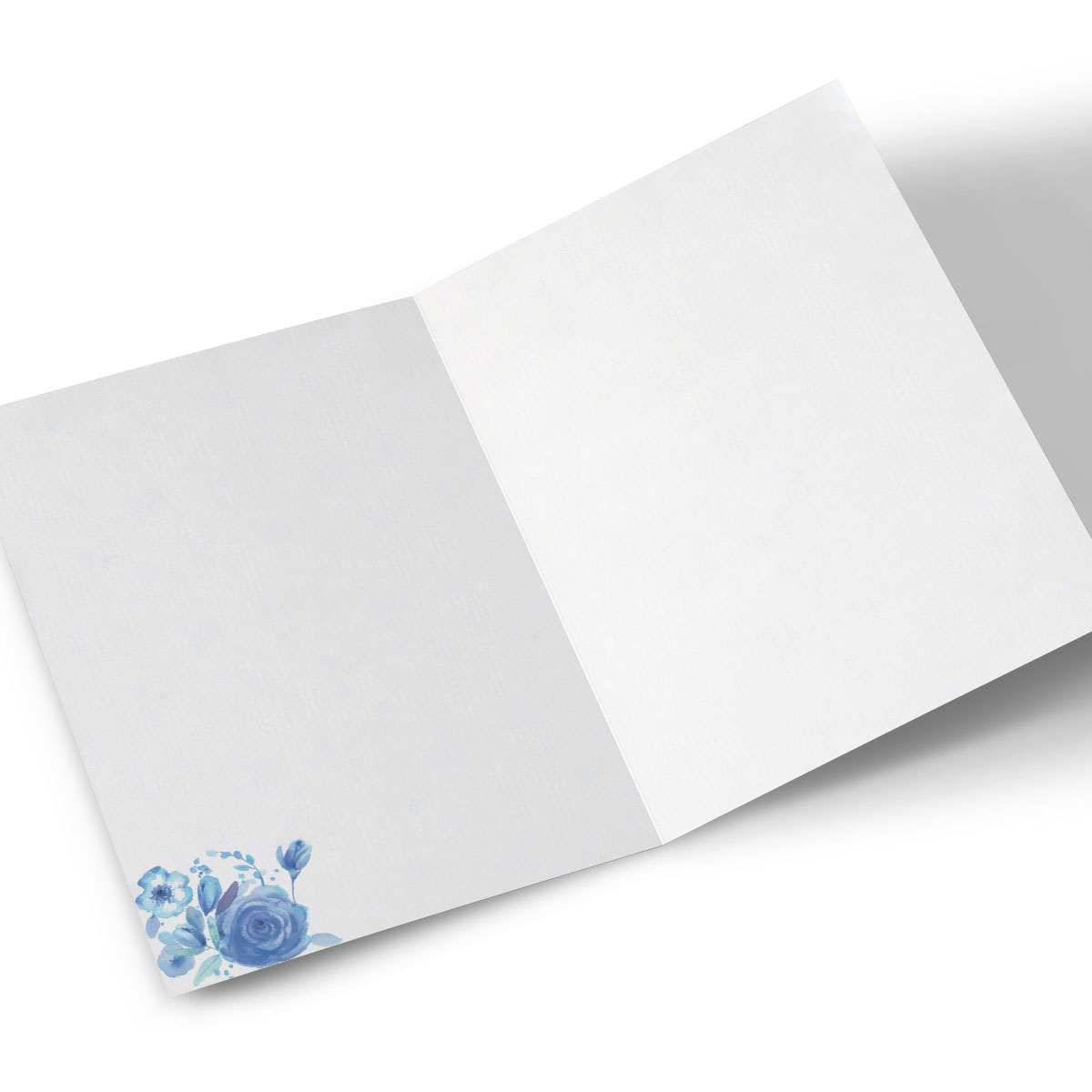 Personalised Anniversary Card - Blue Floral Happiness