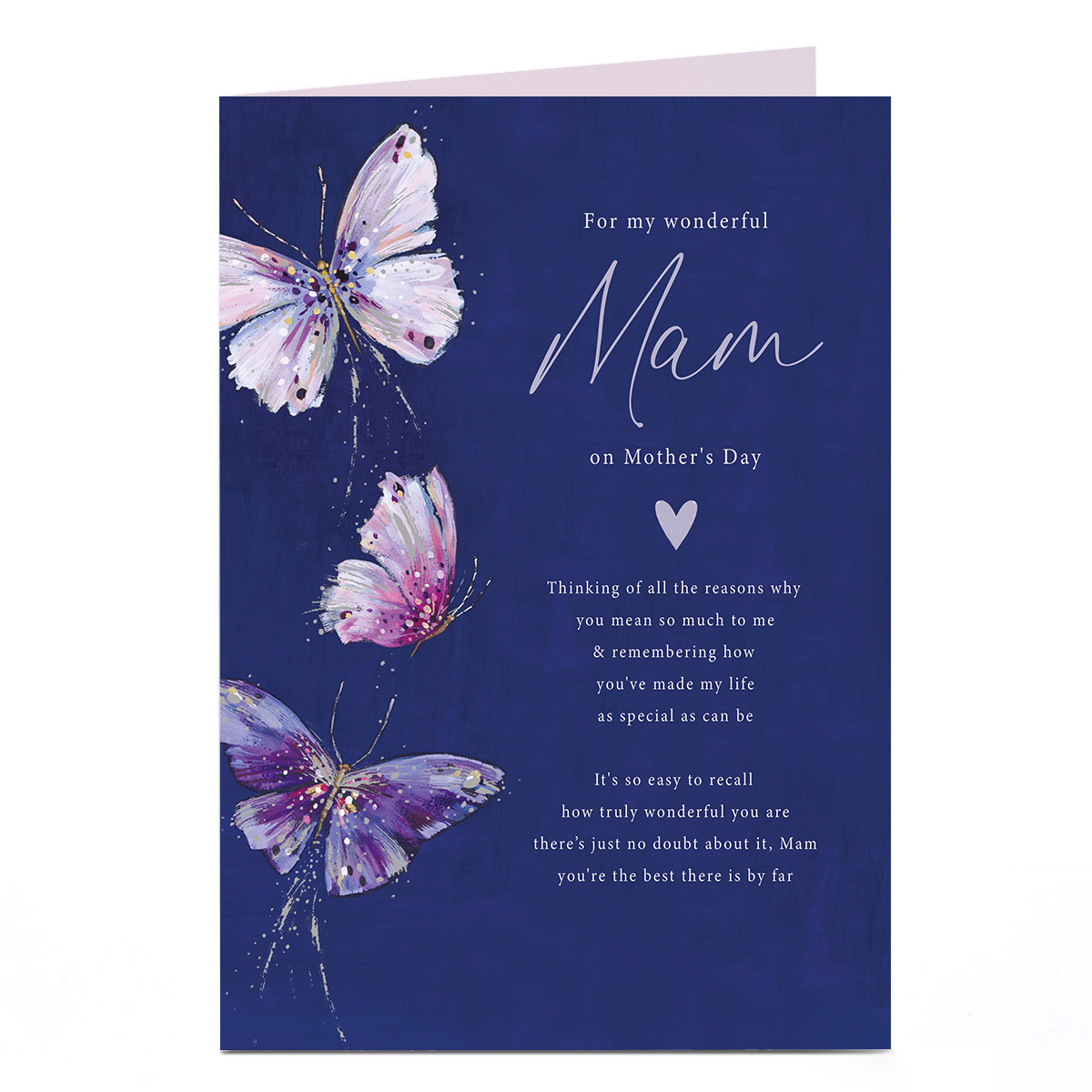 Mother's Day Card - Special As Can Be Butterflies, Mam