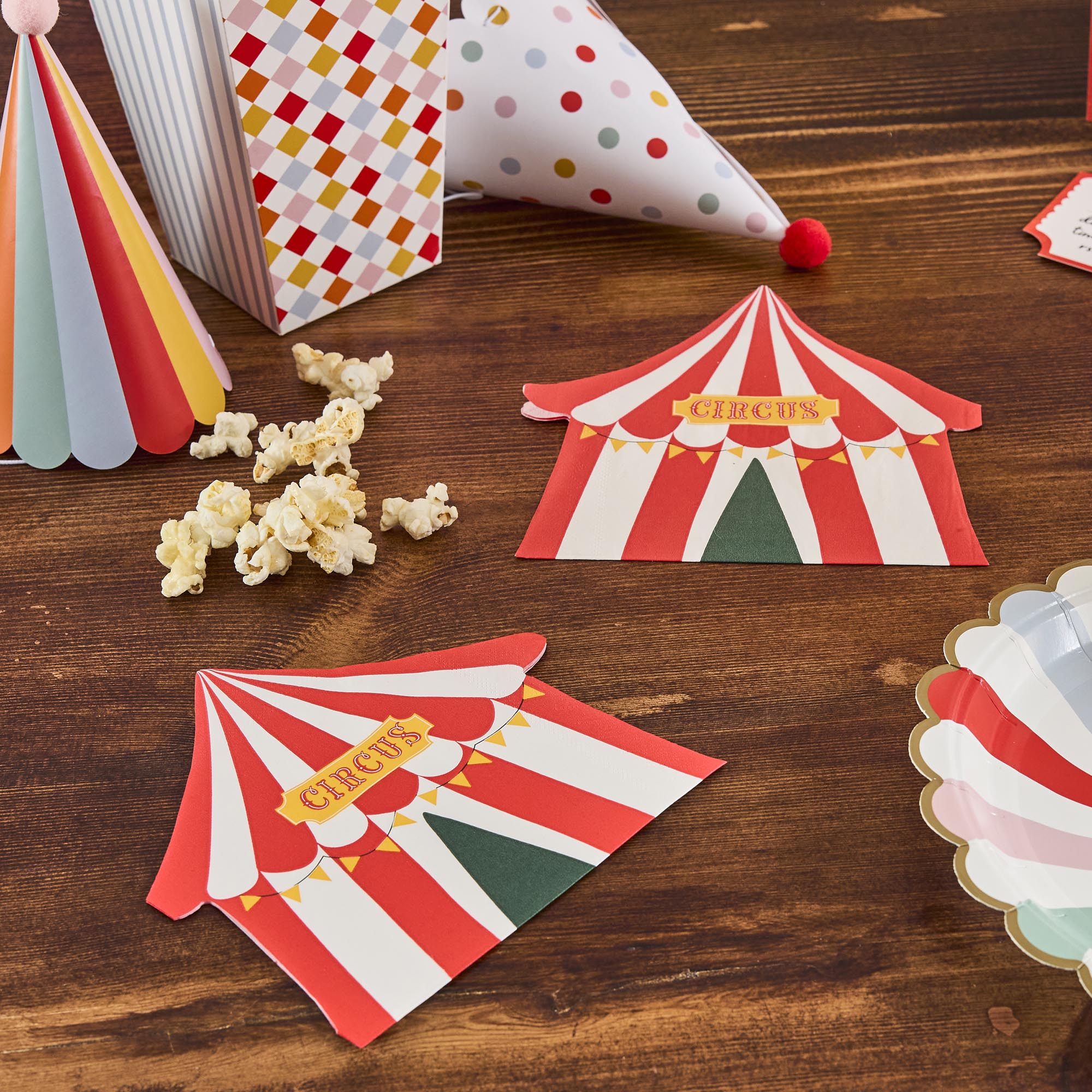 Circus Tent Paper Napkins - Pack of 16