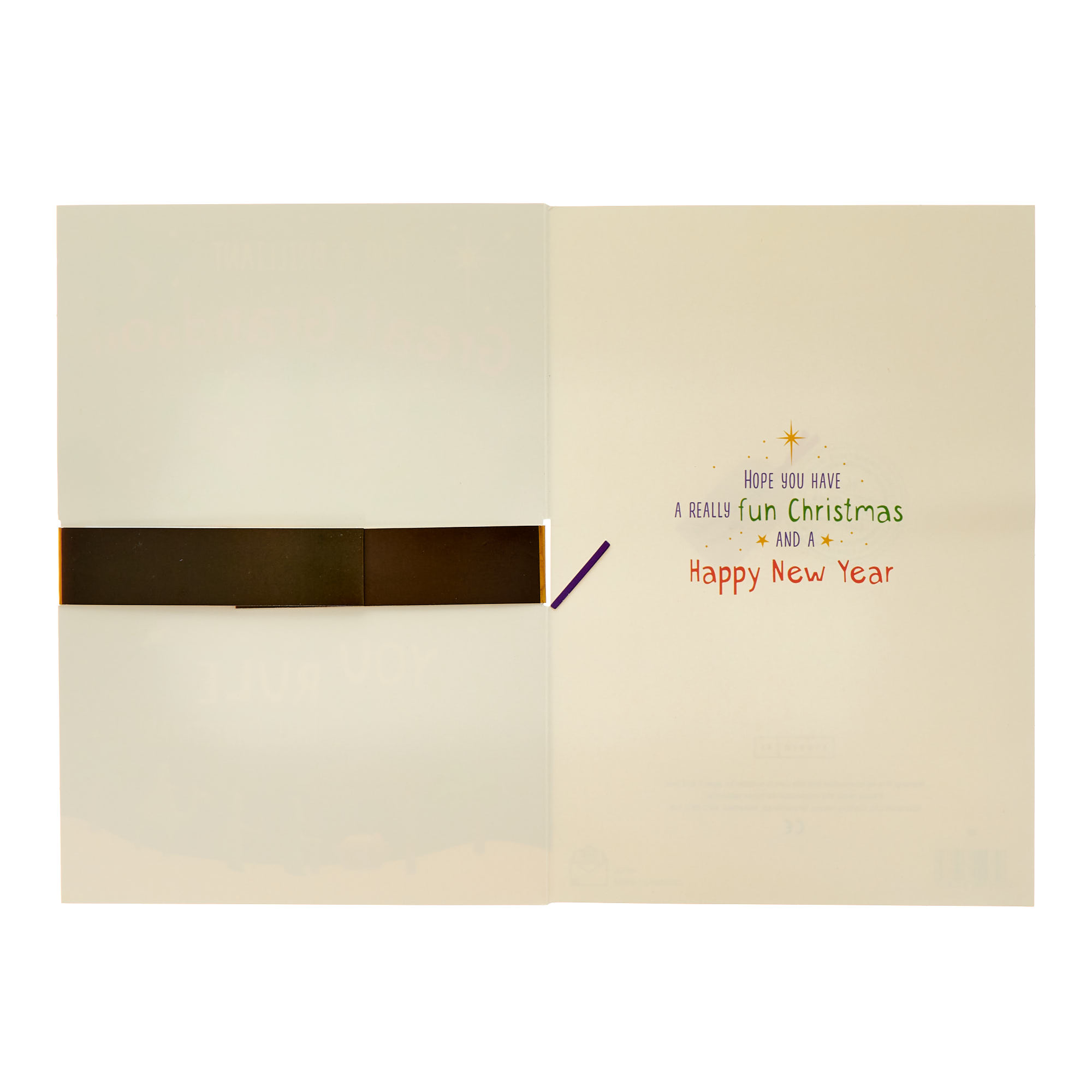 Great Grandson You Rule Christmas Card with Crown