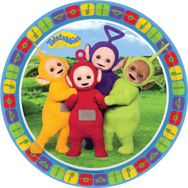 Teletubbies Party Tableware & Decorations Bundle - 8 Guests