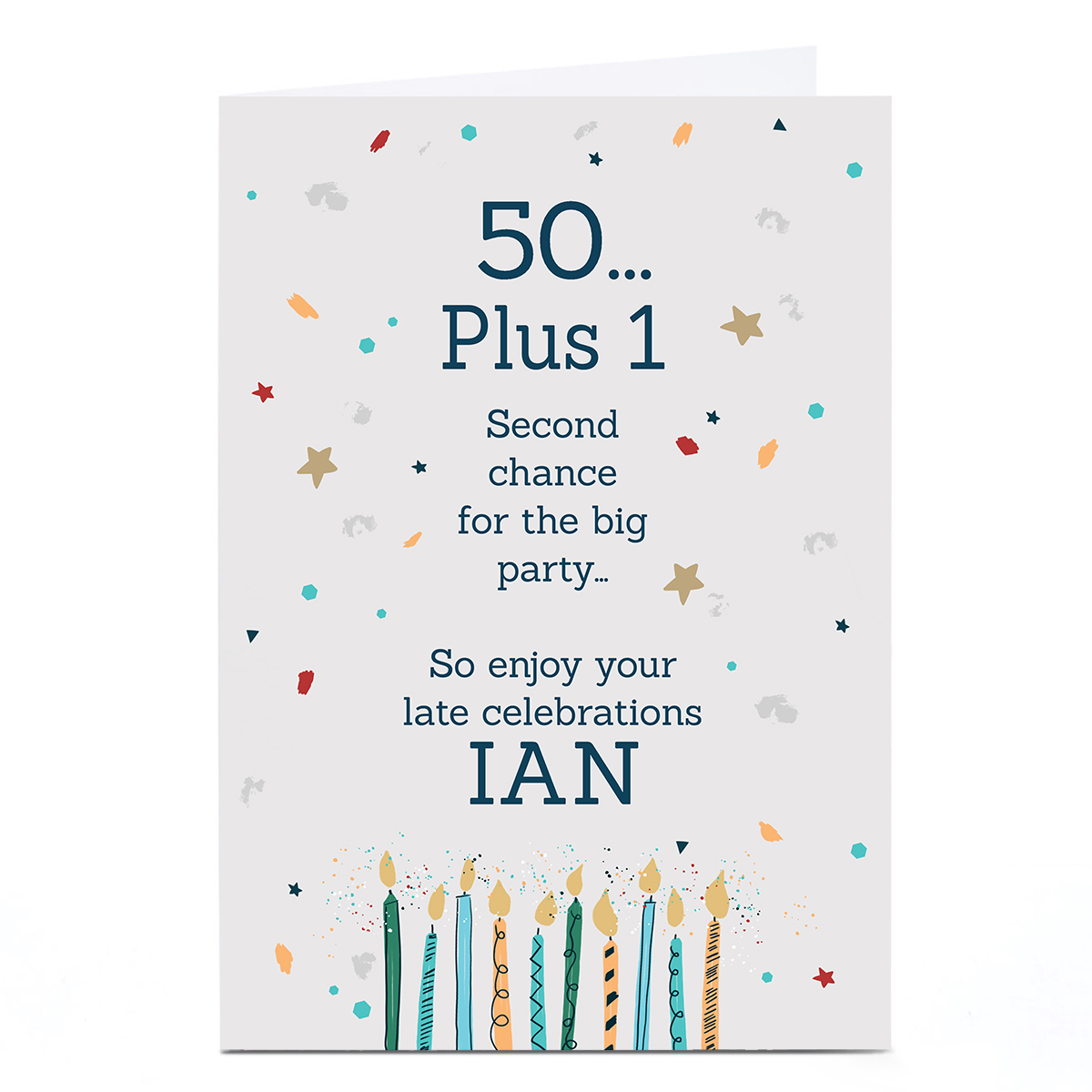 Buy Personalised Covid Birthday Card 50 plus 1 for GBP 1.794.99