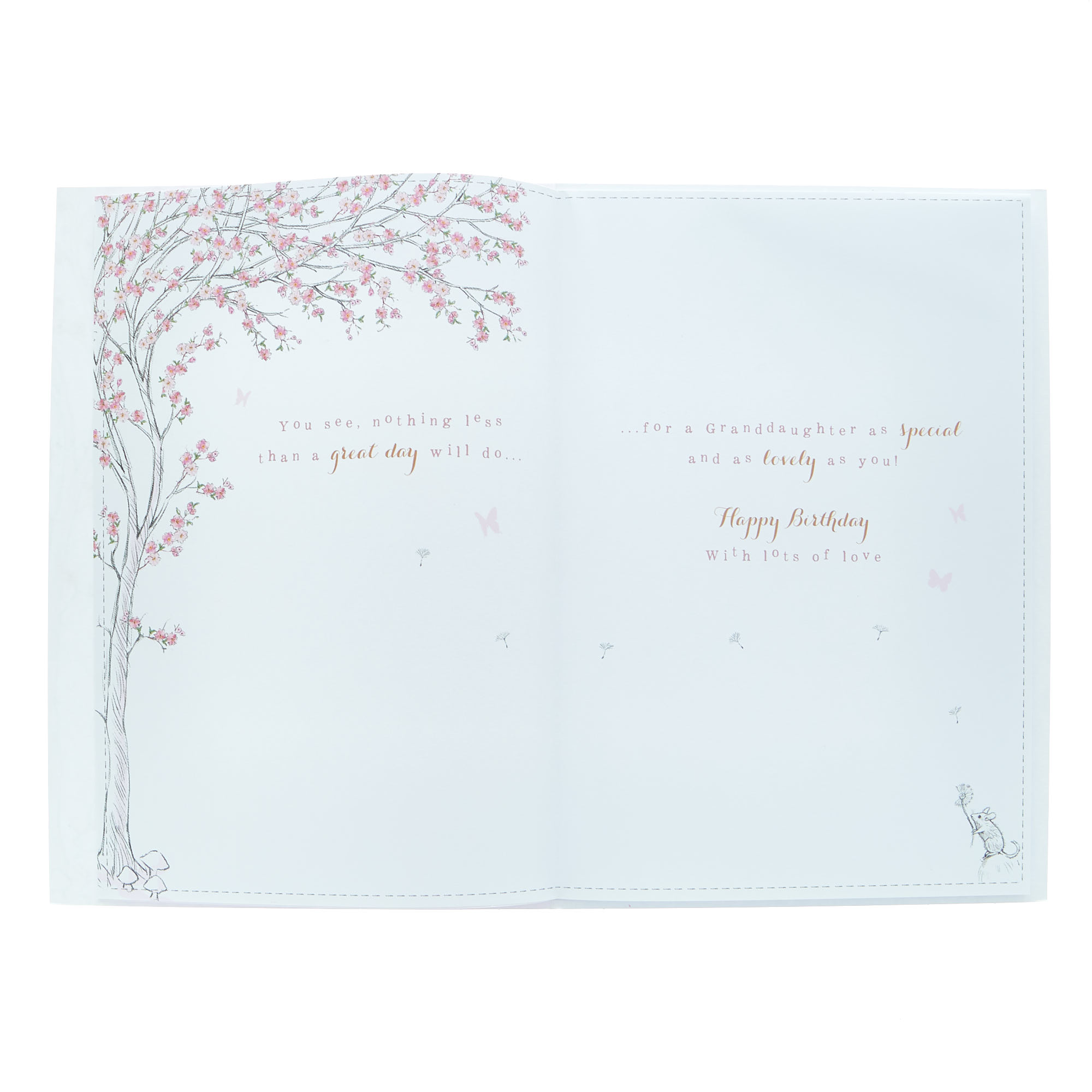 Birthday Card - Granddaughter Happy Bright Days