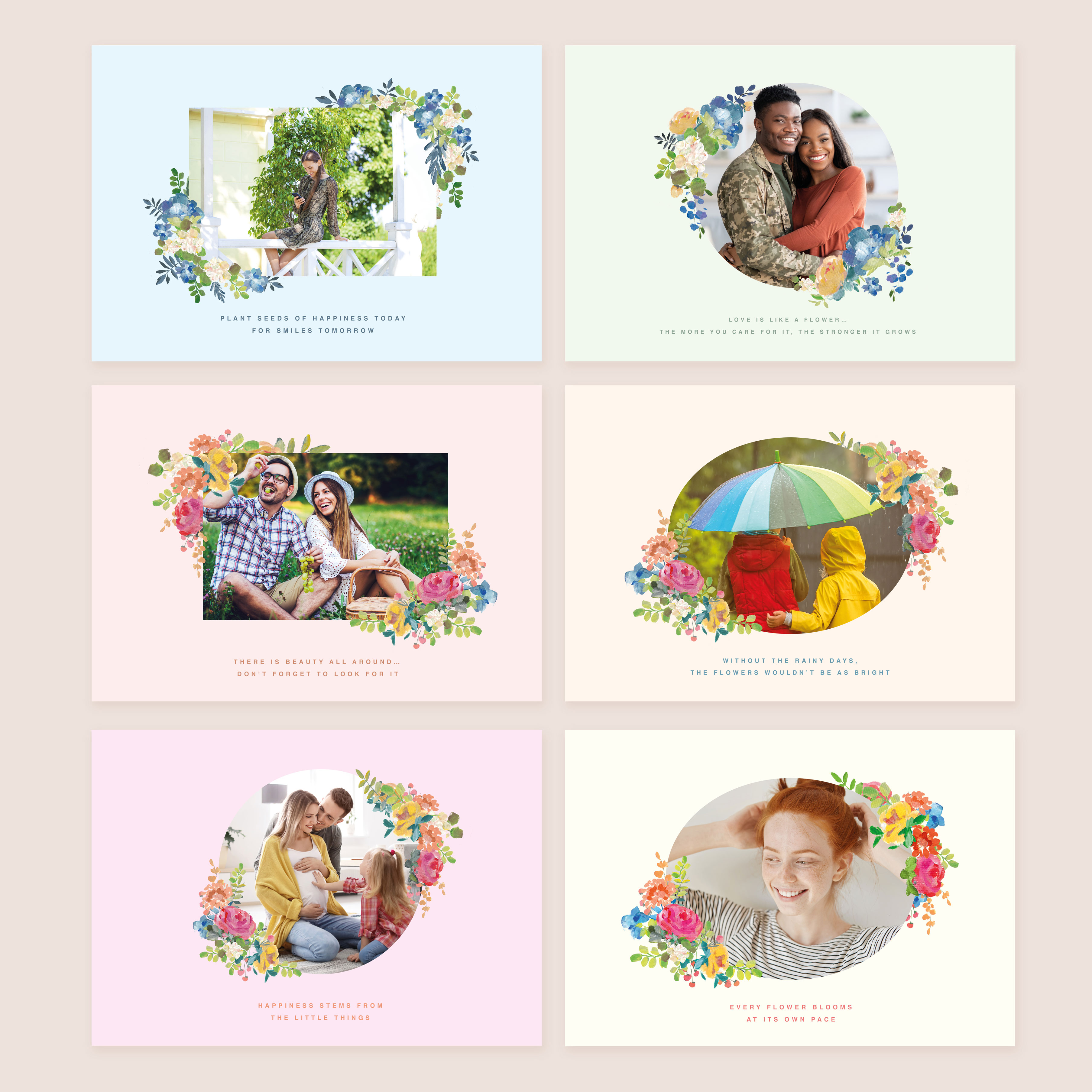 Photo Upload Floral Calendar